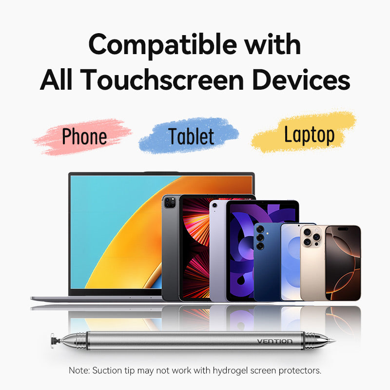 Vention 2-in-1 Stylus Pen Gray Aluminum Alloy Type、mySite、fannypackpong