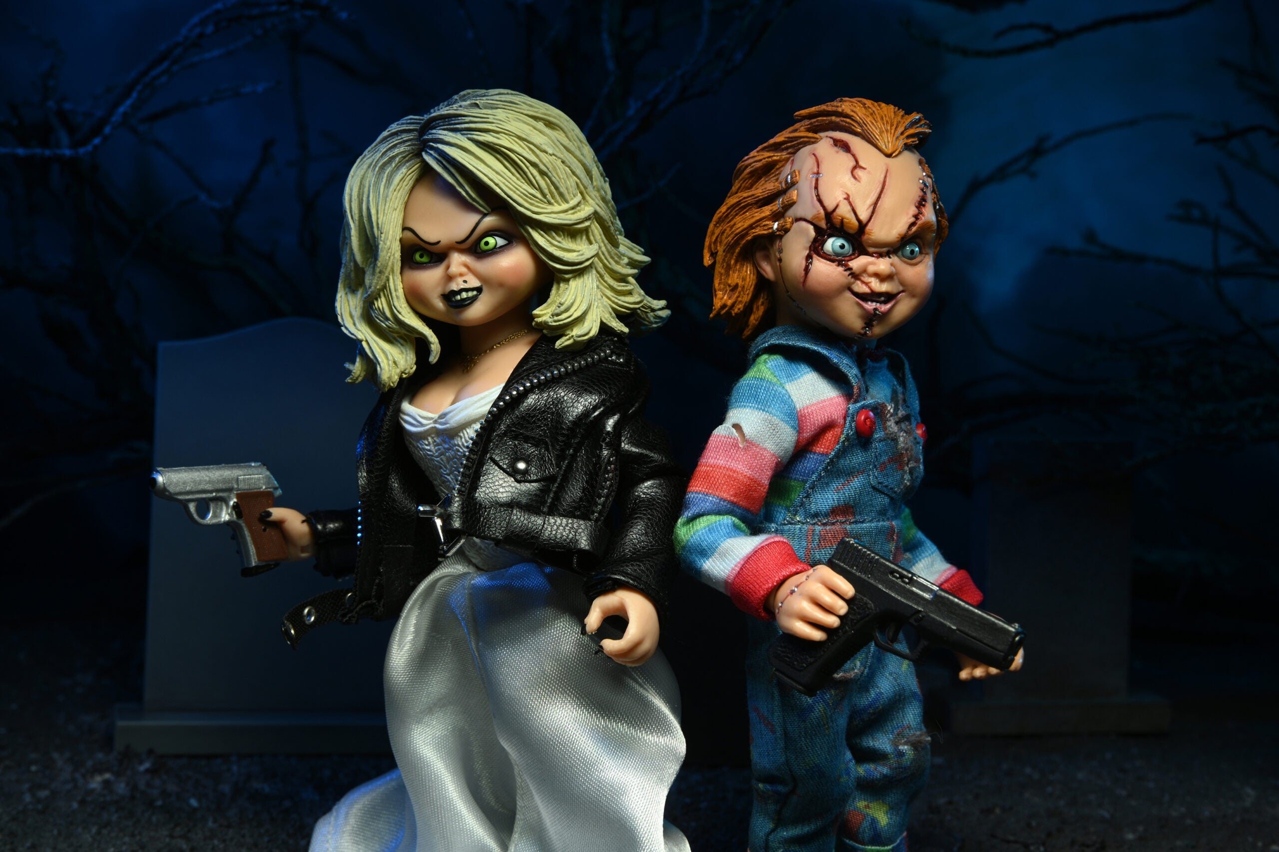 NECA Bride of Chucky Clothed Chucky & Tiffany 2-Pack (8 Scale)、mySite、hgirdovlk
