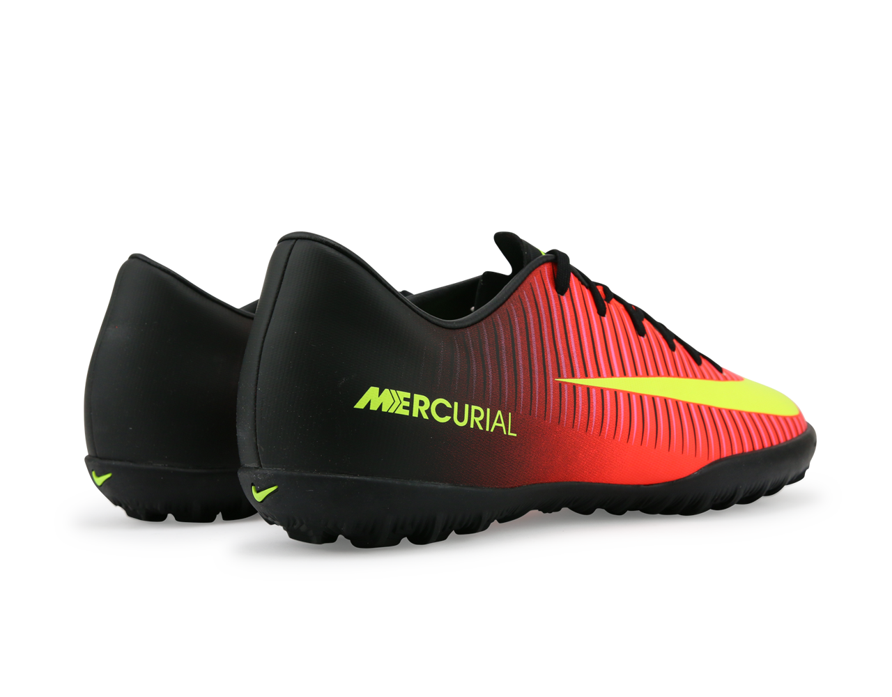 Nike Men's Mercurial Victory VI Turf Scocer Shoes Total Crimson/Volt Black/Pink Blast、mySite、noshort