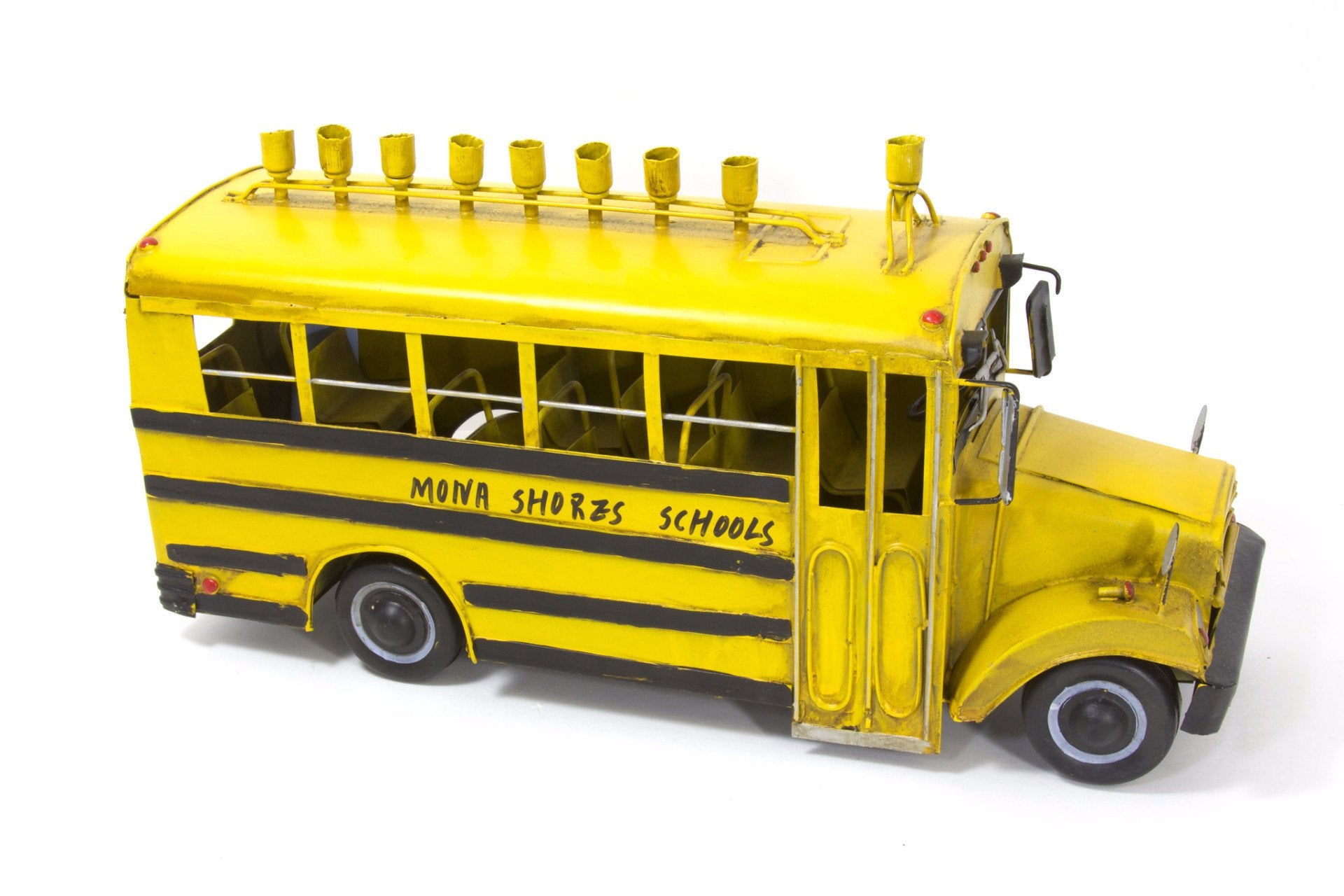 Antique Metal School Bus Menorah、mySite、topwebapps
