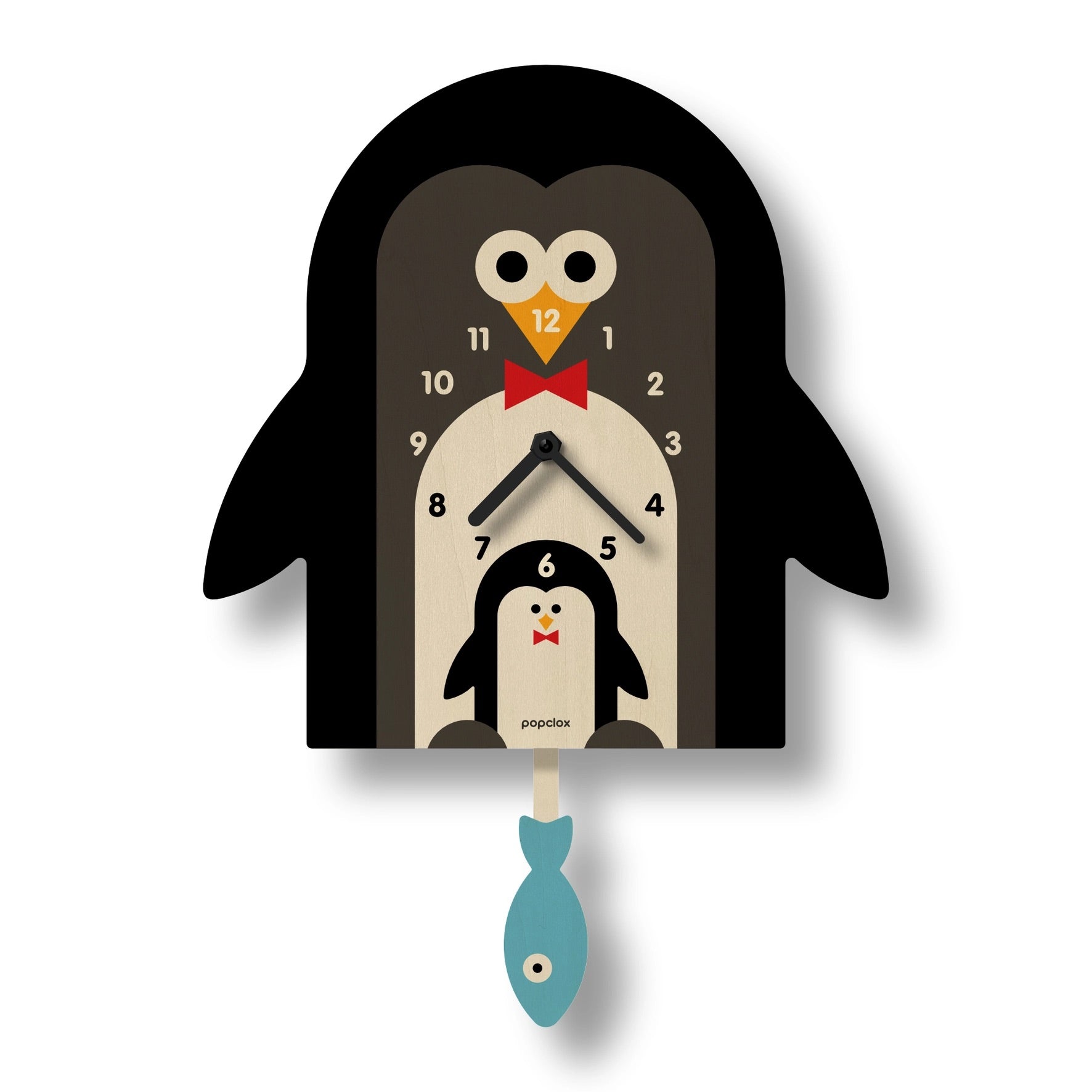 Penguin Pendulum Clock - Wood、mySite、g9winljtr