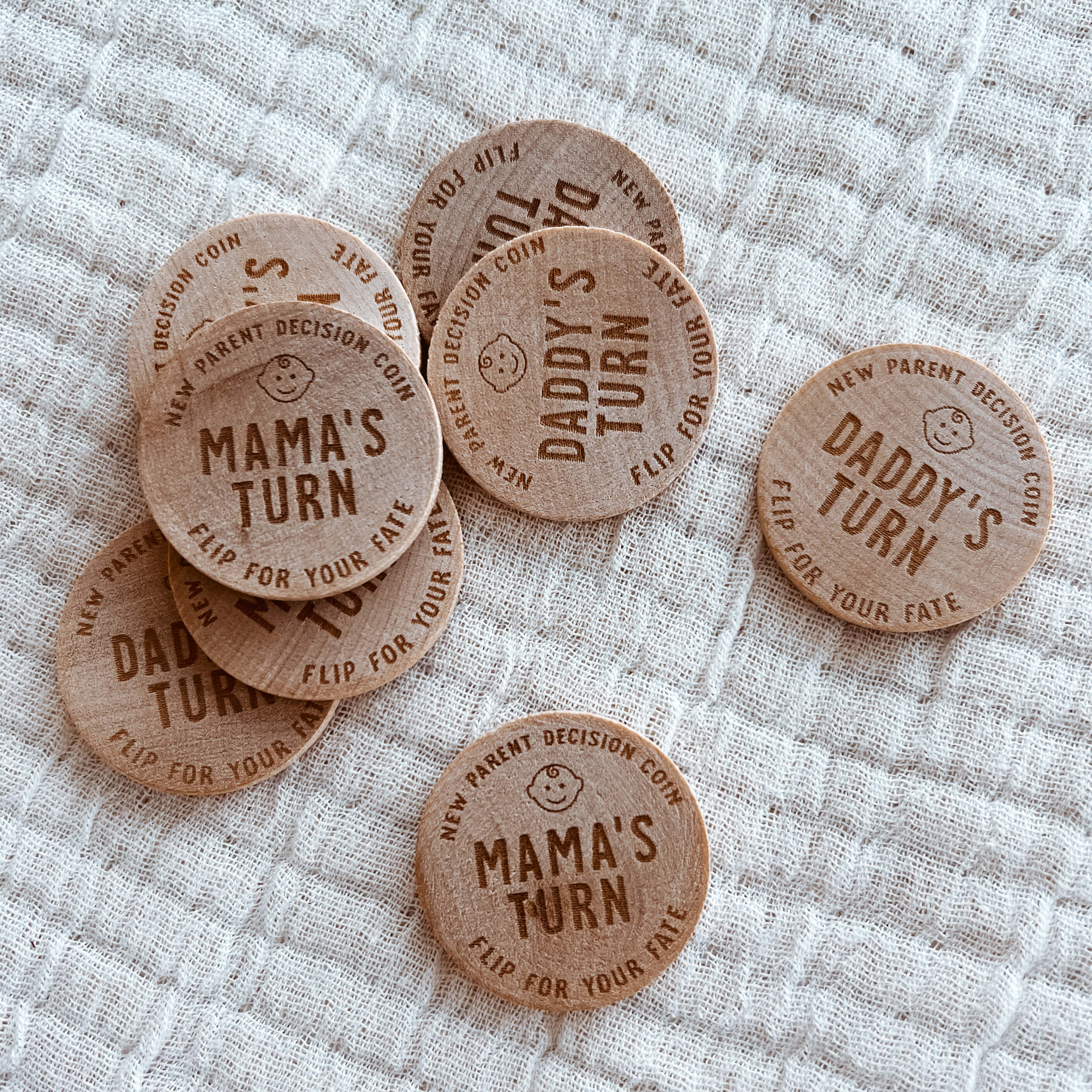  New Parent Decision Coin | Double Sided、mySite、layawaytickets