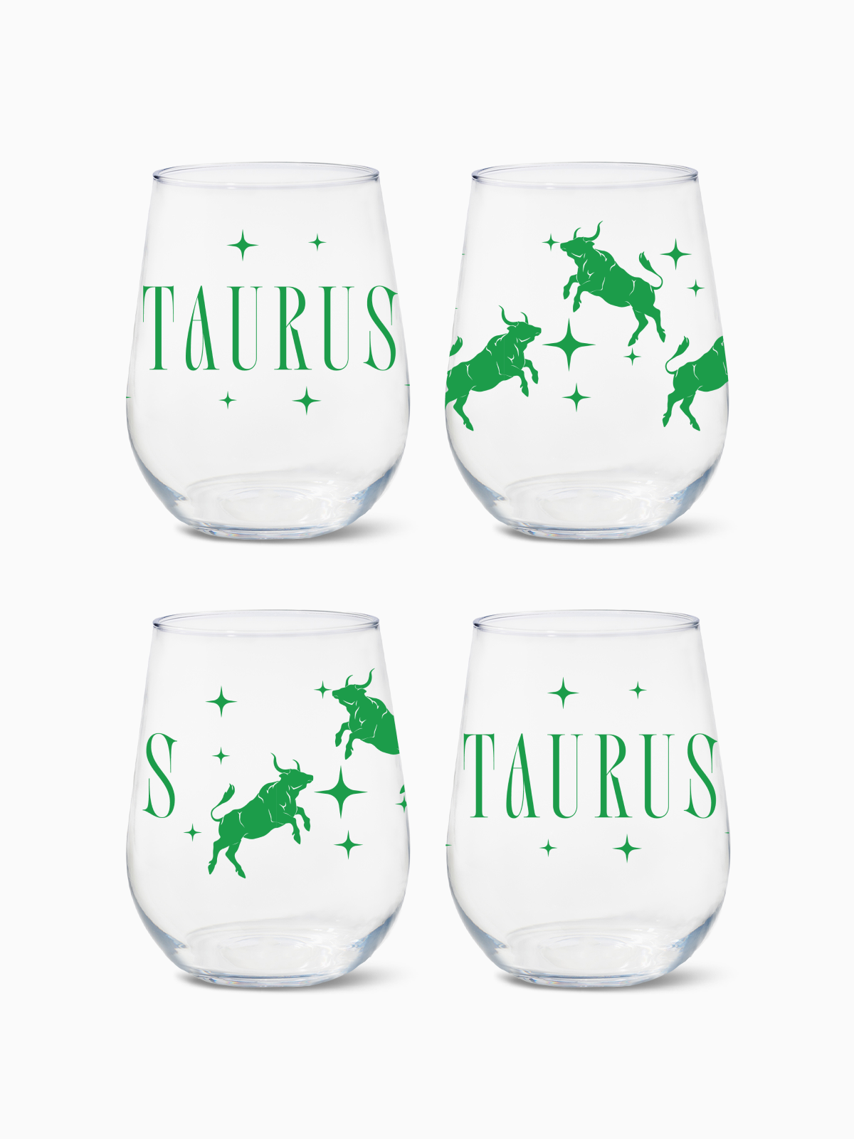 Taurus - RESERVE 16oz Stemless Wine Tritan Copolyester Glass、mySite、camillekostekn