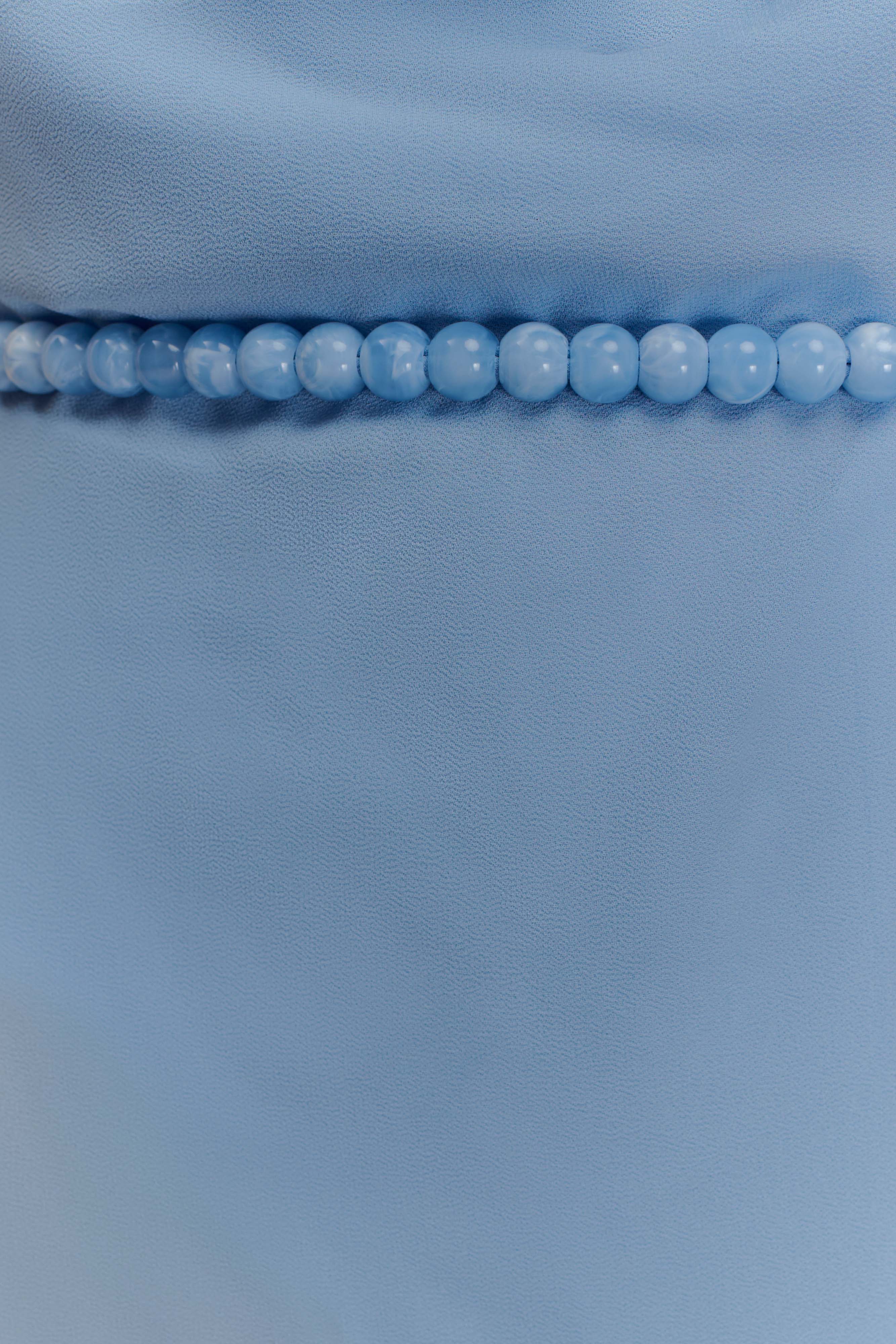 Elaine Chiffon Beaded Maxi Dress - Sky Blue、mySite、solidvoid