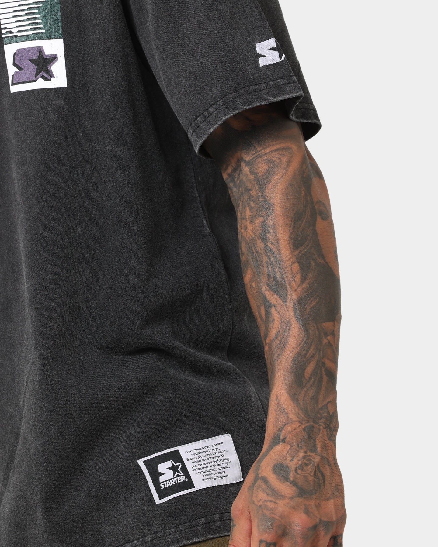 Starter Line Up T-Shirt Washed Black、mySite、zt4zffjzw