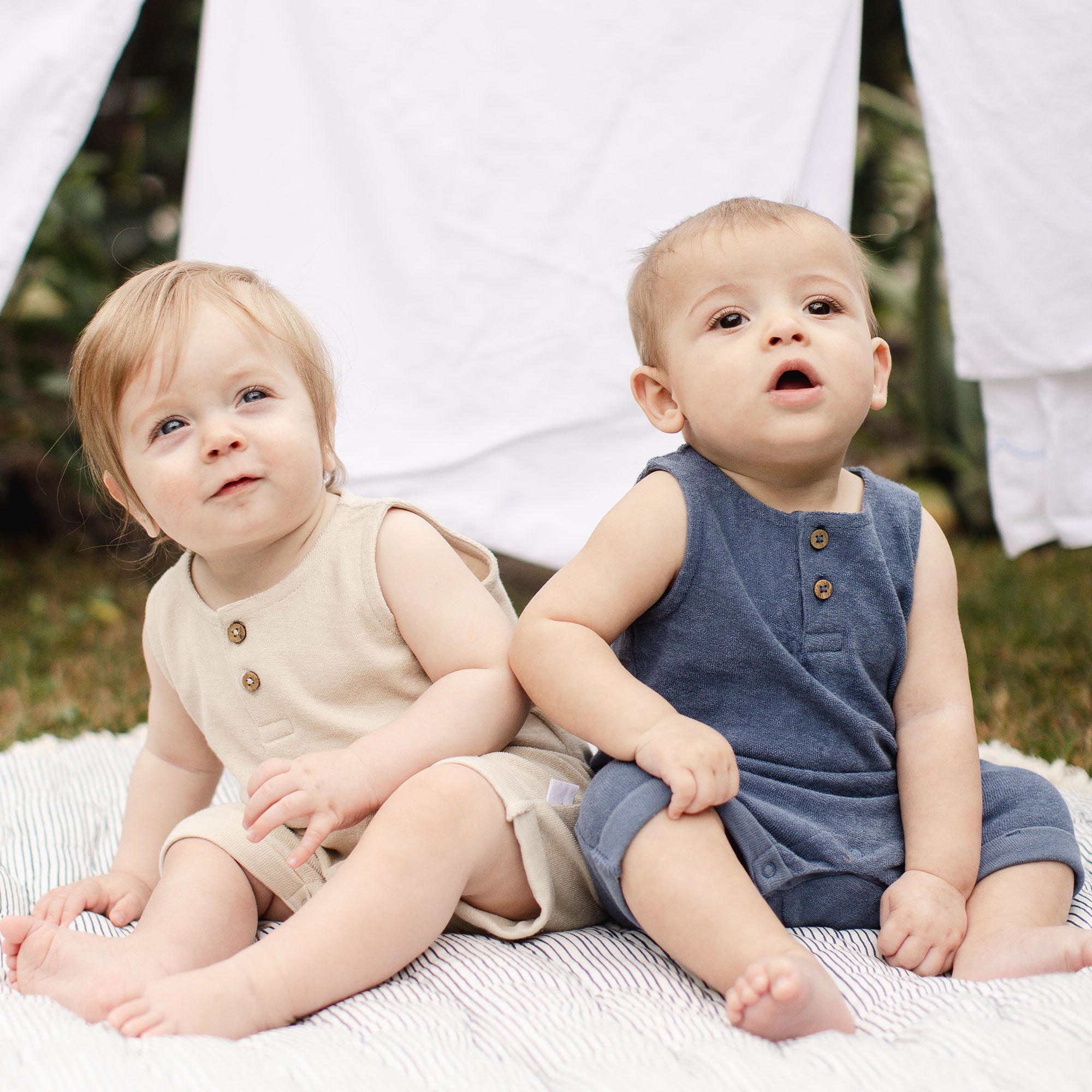  Organic Cotton Terry Romper - Underwater、mySite、layawaytickets