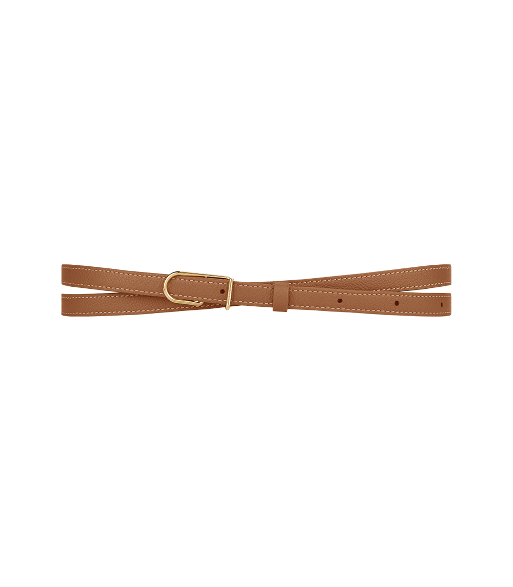 Ceinture Fine Umi - Camel Grain茅、mySite、camillekostekn