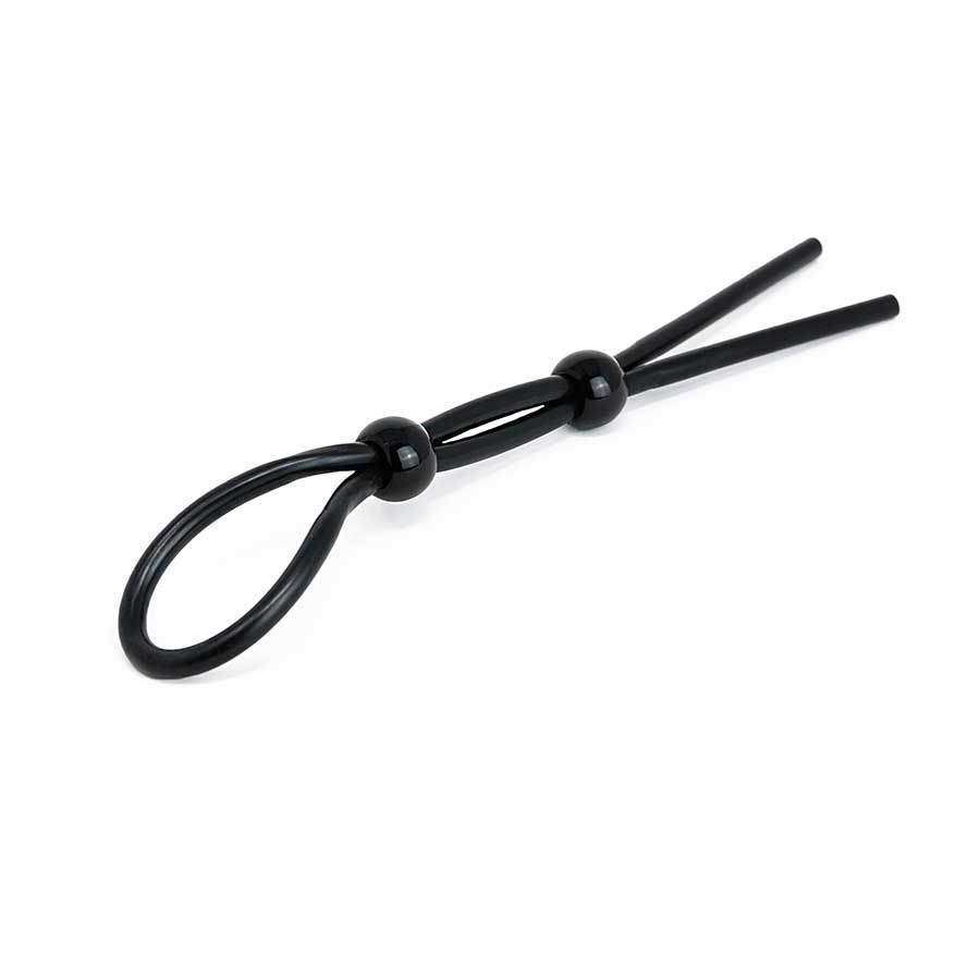 Adjustable Silicone Cock Ring Rope Style Penis Enhancing Lasso Black、mySite、bottomscart