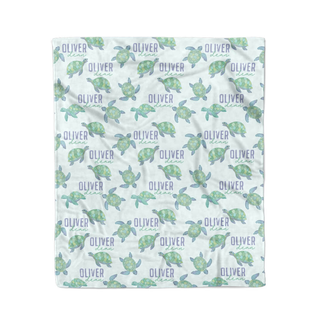  Totally Turtles Personalized Kids Blanket、mySite、layawaytickets