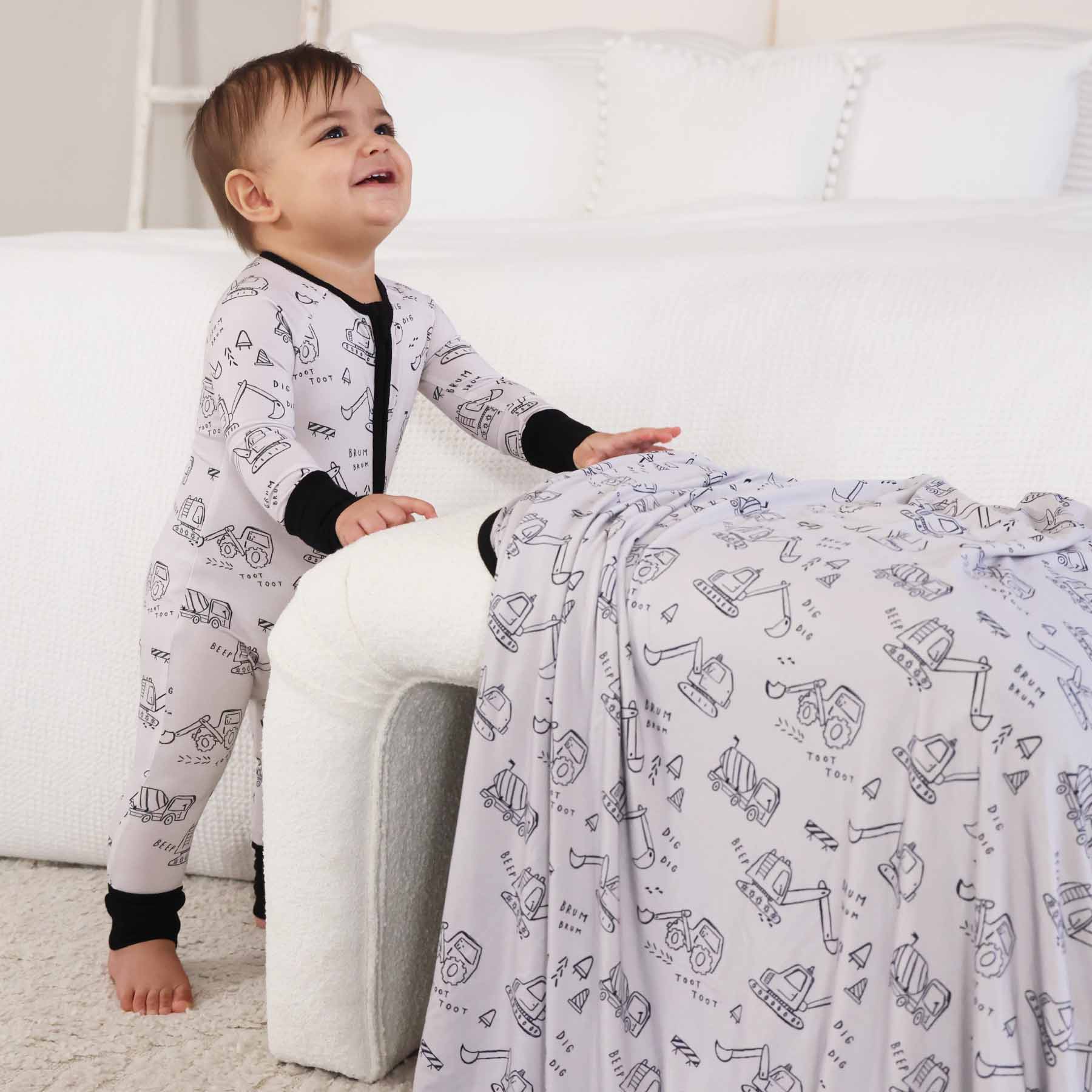  Doodle Dozers Double Sided Bamboo Blanket、mySite、layawaytickets