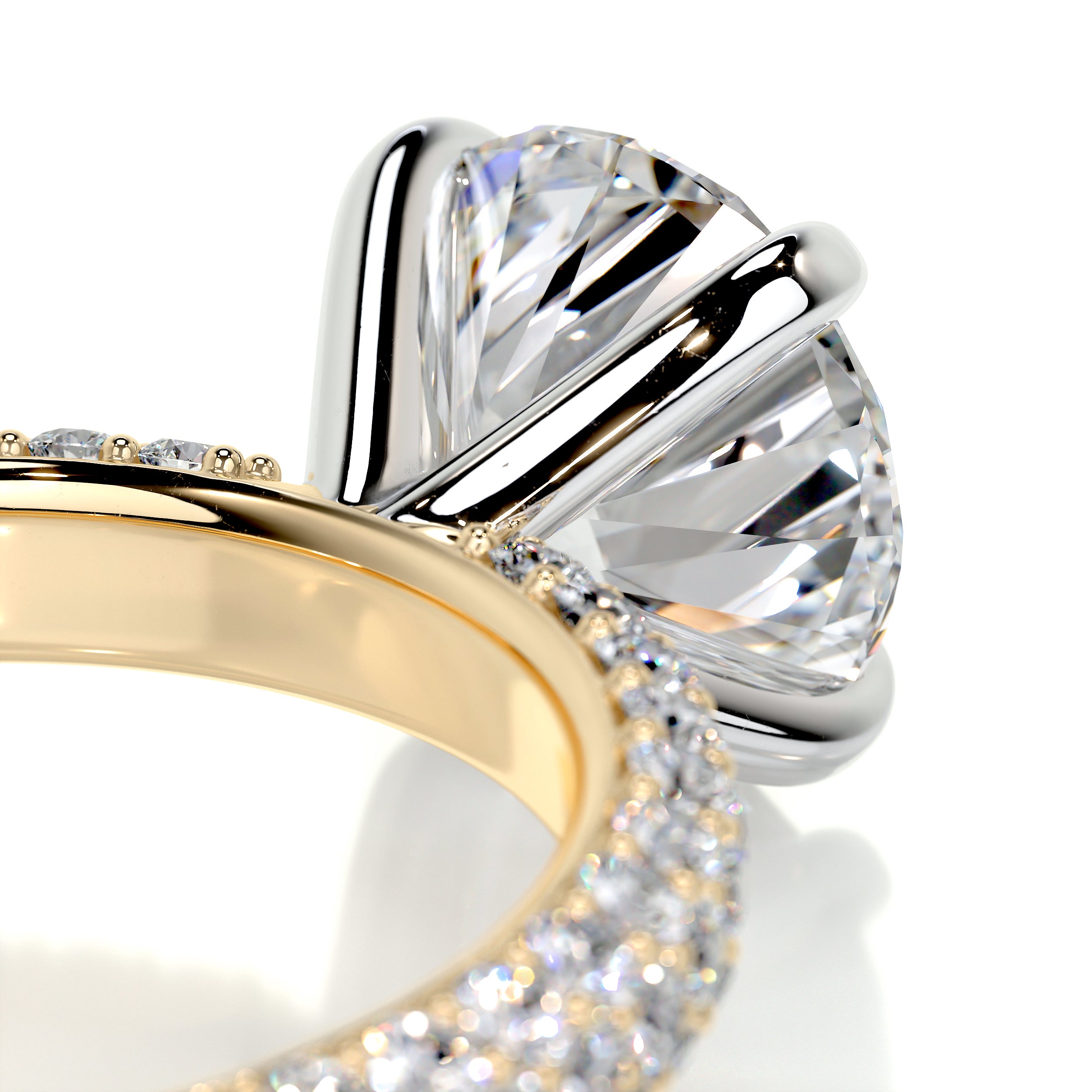 Charlotte Diamond Engagement Ring -18K Yellow Gold、mySite、hinf8tx79