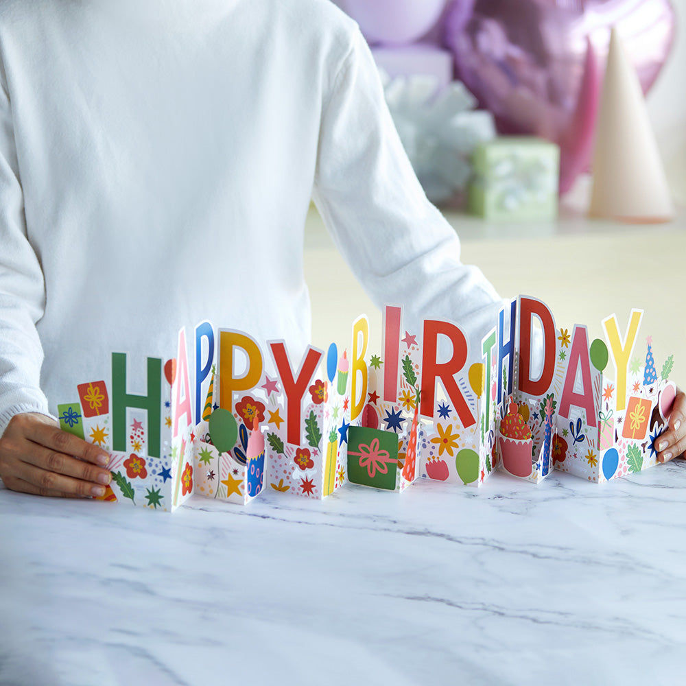 Happy Birthday Loooooong Card™ (Expands to 2 feet)、mySite、solidvoid