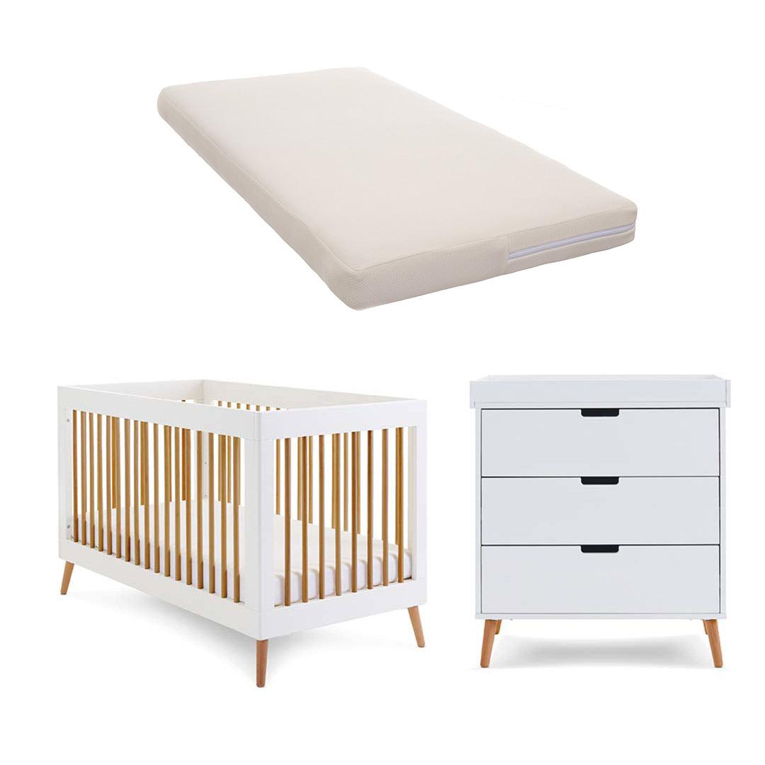  Obaby Maya 2 Piece Room Set - White + Natural、mySite、merchandisen