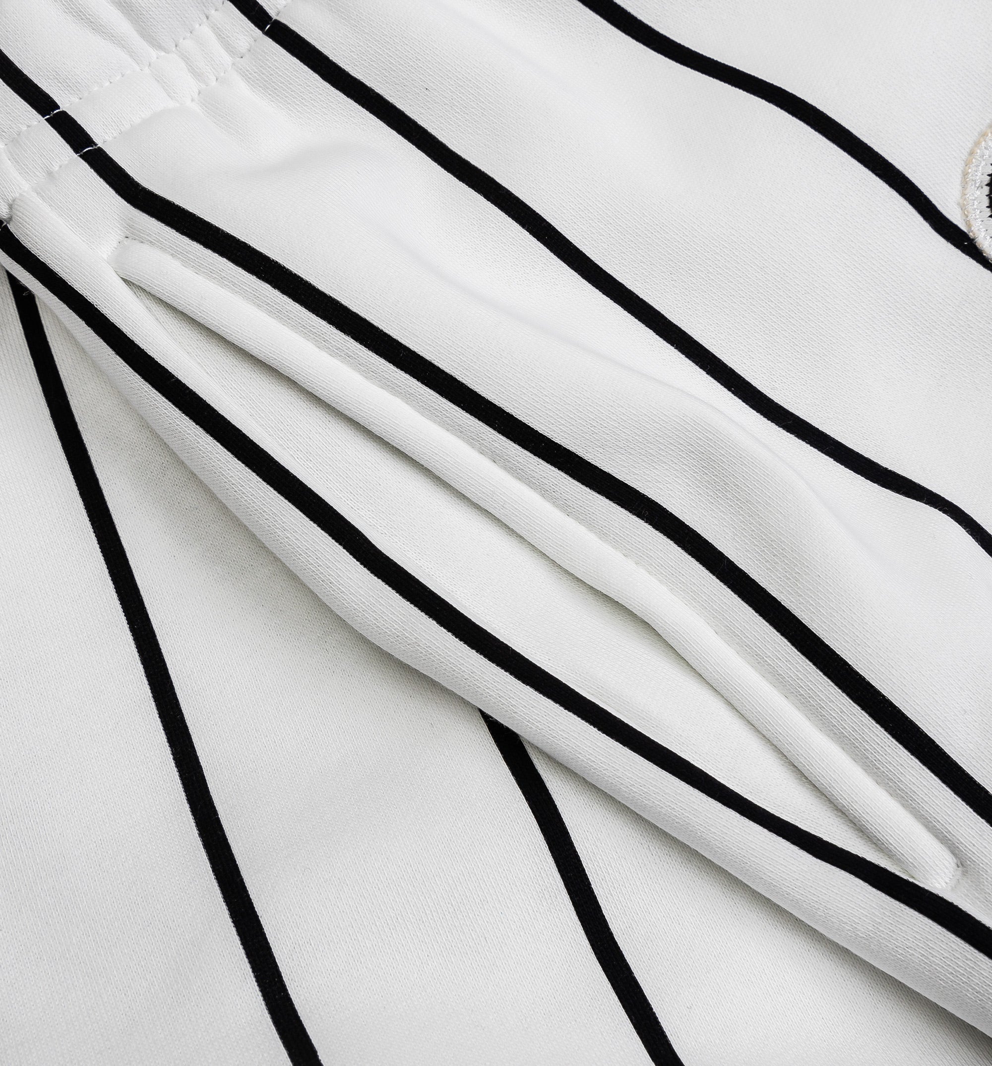 Brooklyn Fleece Striped Diamond Mens Short - Black/White、mySite、dreamappss