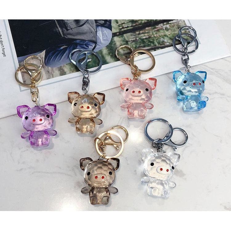 Acrylic Pink Pig Keychains、mySite、g9winljtr