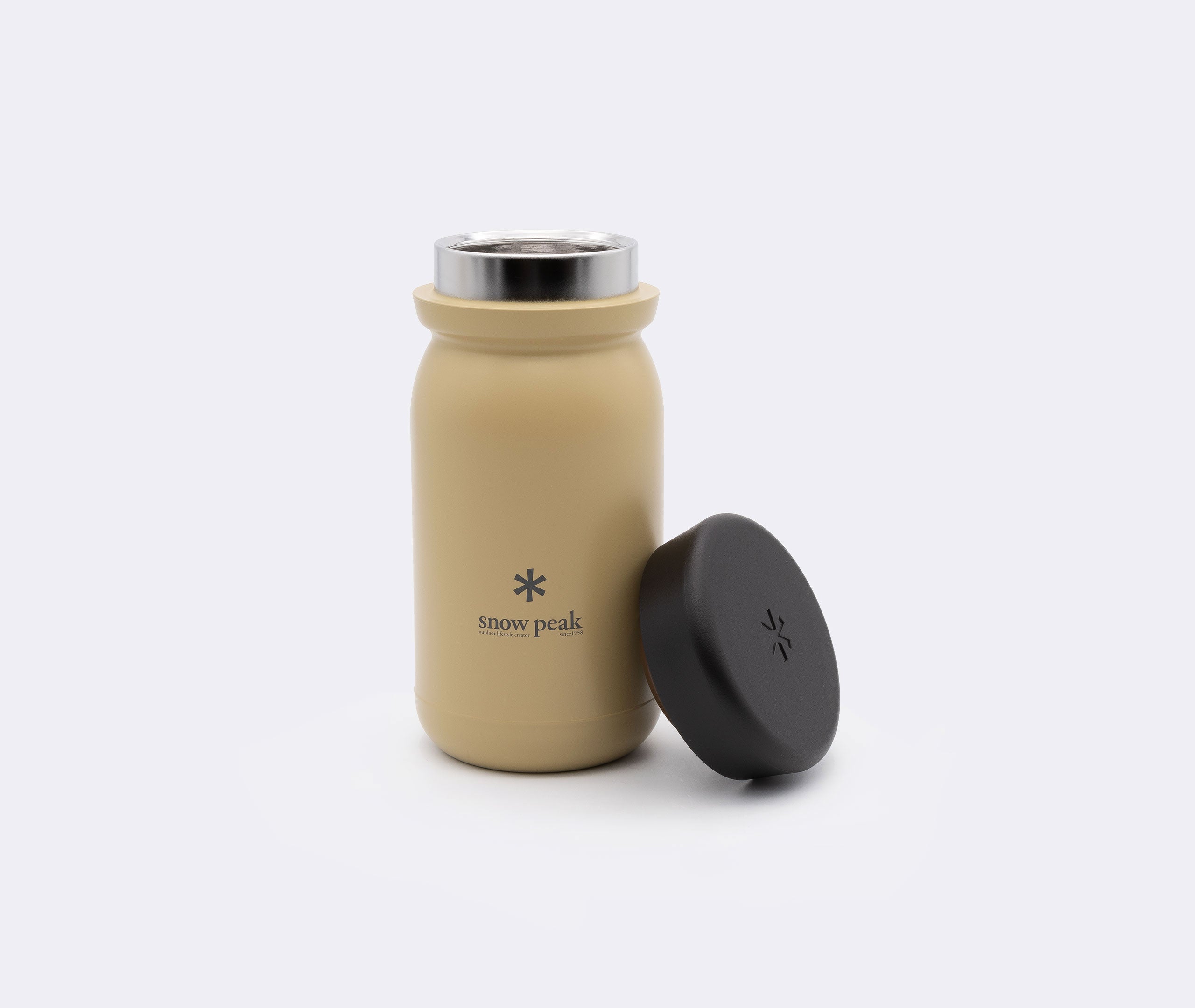 Stainless Vacuum Bottle MILK 350 - Sand、mySite、topwebapps