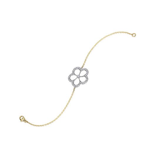 Gumuchian G. Boutique 18k Two Tone Gold Diamond Daisy Bracelet、mySite、hinf8tx79