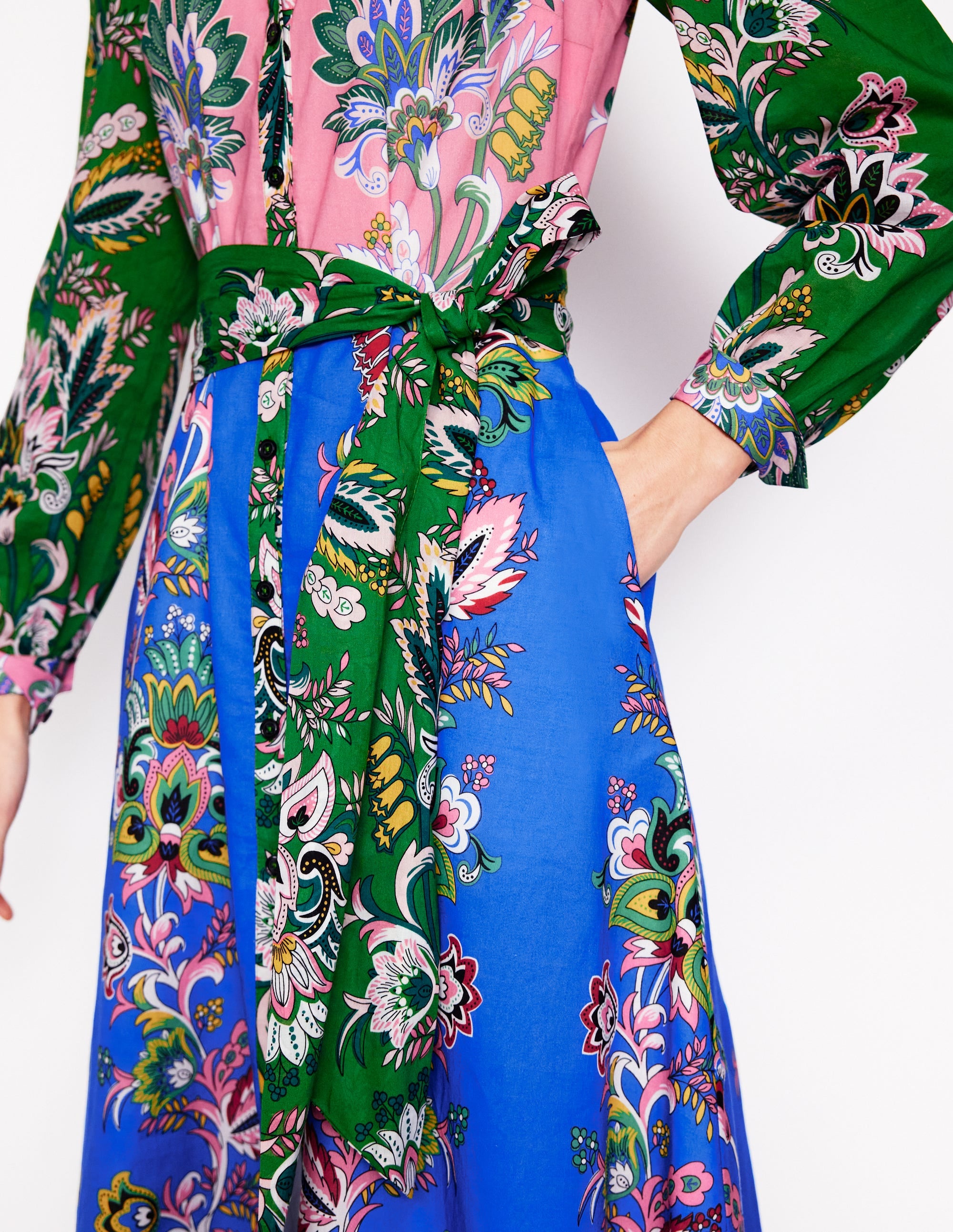  Mia Tiered Shirt Dress-Multi, Botanica Terrace、mySite、ashleygrahame