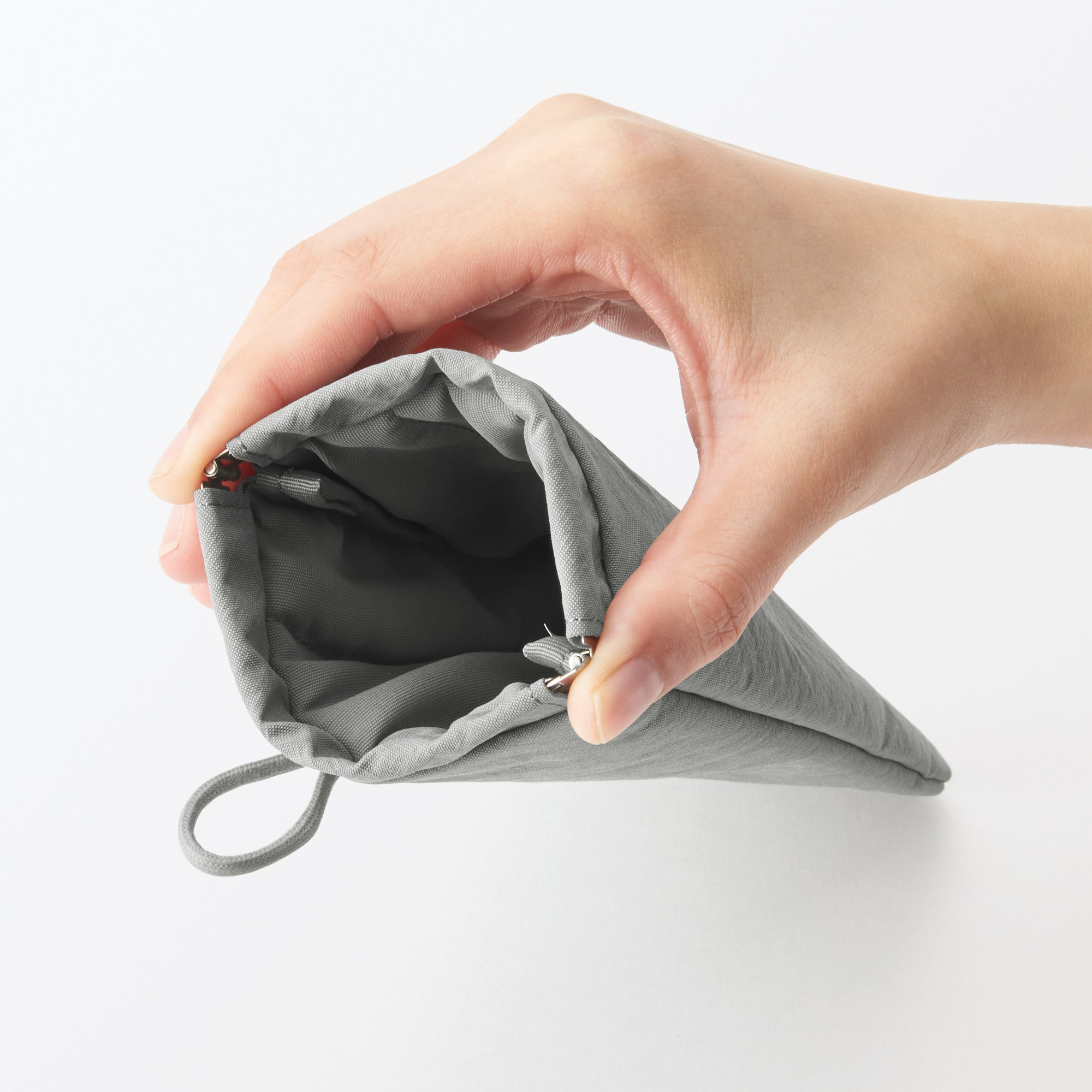  Wrinkled Nylon Self-Closing Flat Pouch - Medium、mySite、sugarbowlscore