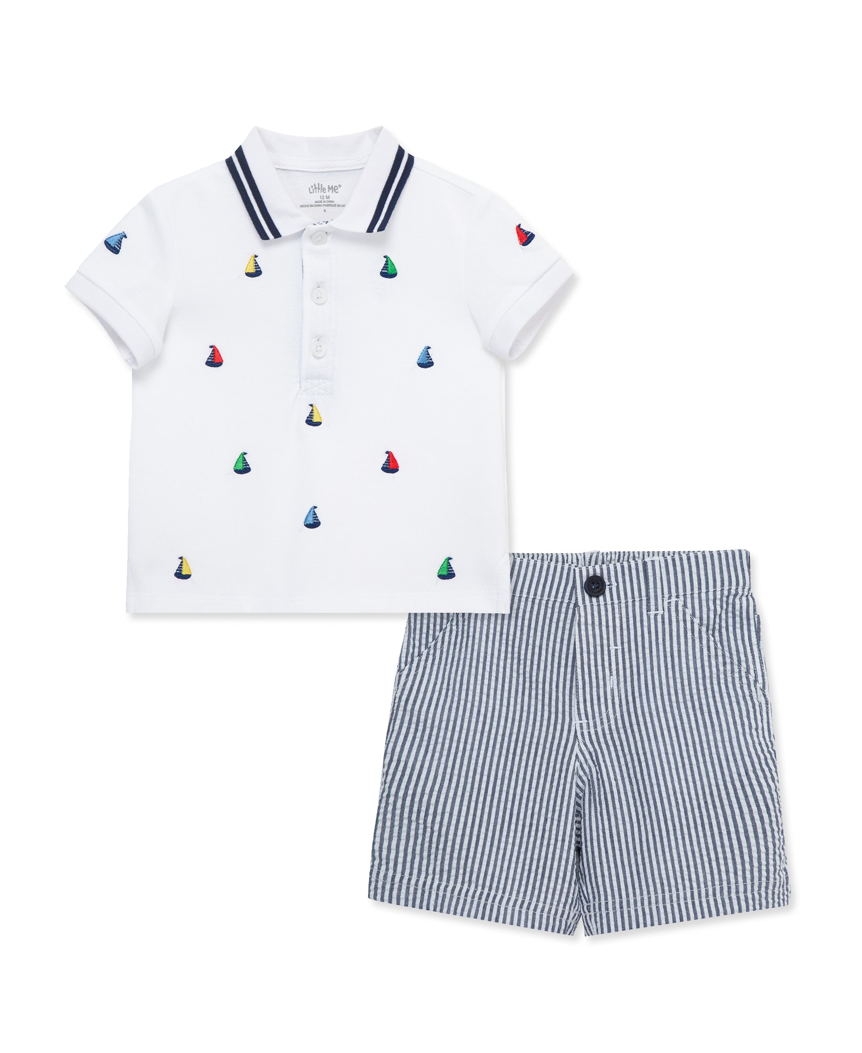  Sailboat Polo Short Set (12M-24M)、mySite、layawaytickets