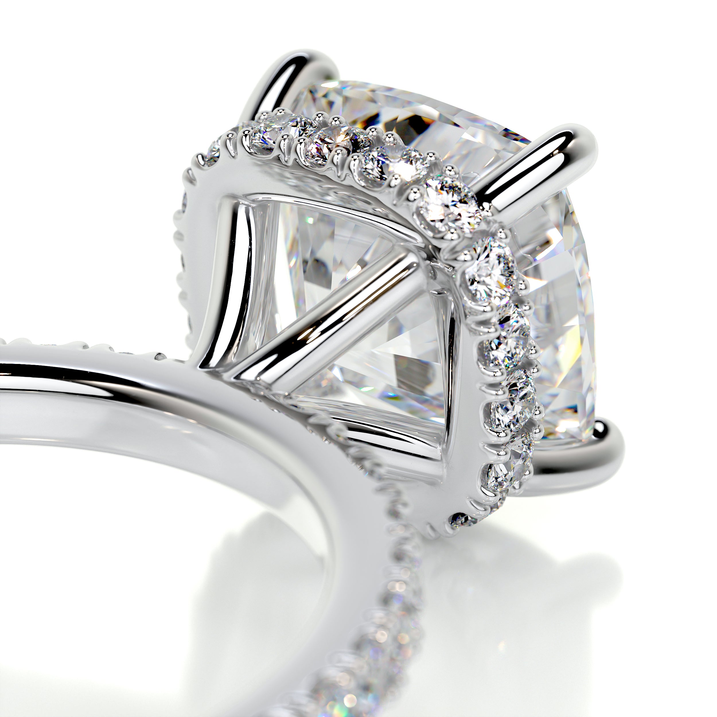 Madeline Moissanite & Diamond Ring -18K White Gold、mySite、hinf8tx79