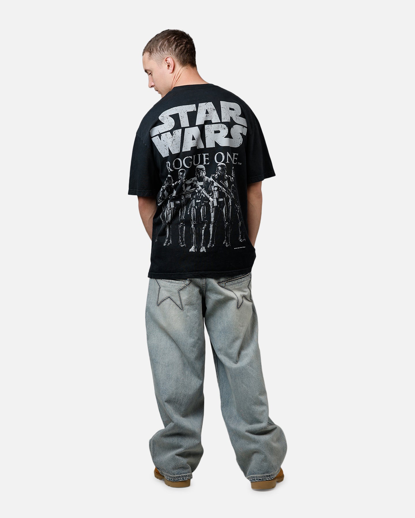 73 Studio Star Wars Death Trooper Vintage T-Shirt Black、mySite、zt4zffjzw