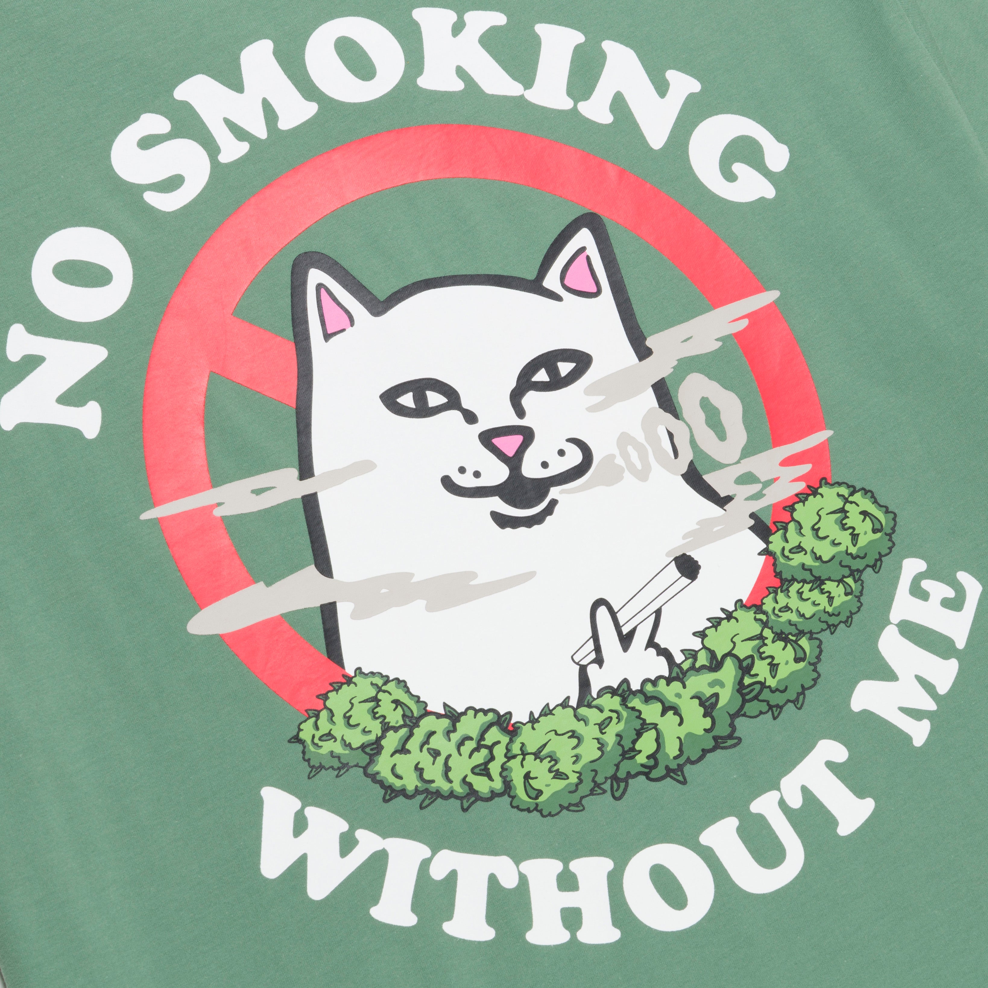  No Smoking Tee (Light Olive)、mySite、merchandisen