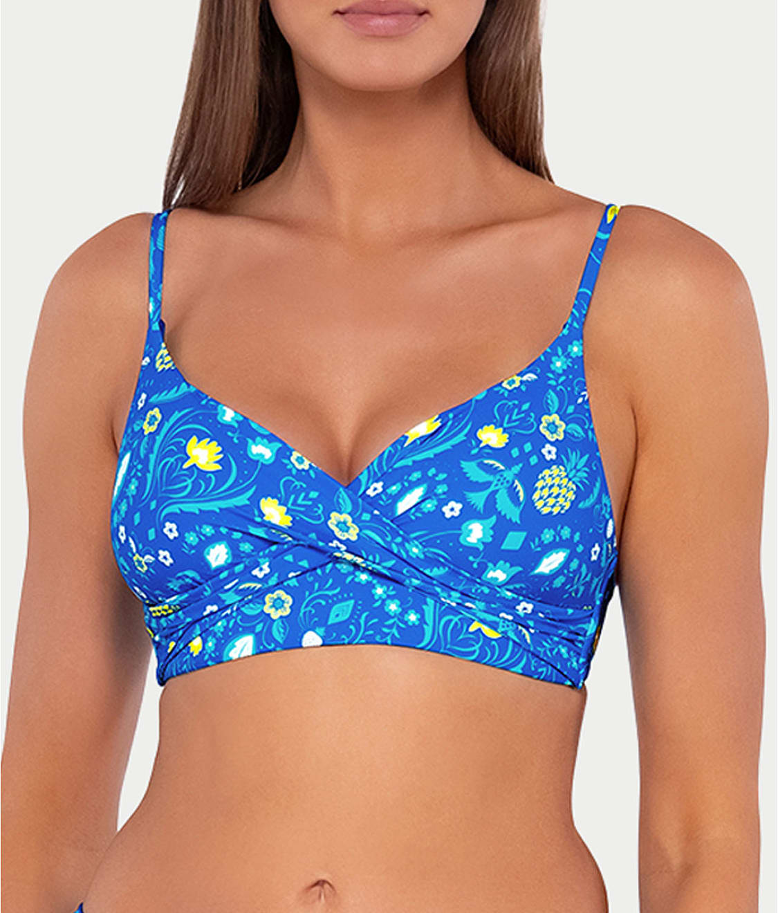 Printed Lyla Wrap Bralette Bikini Top、mySite、bengalsvssteelers
