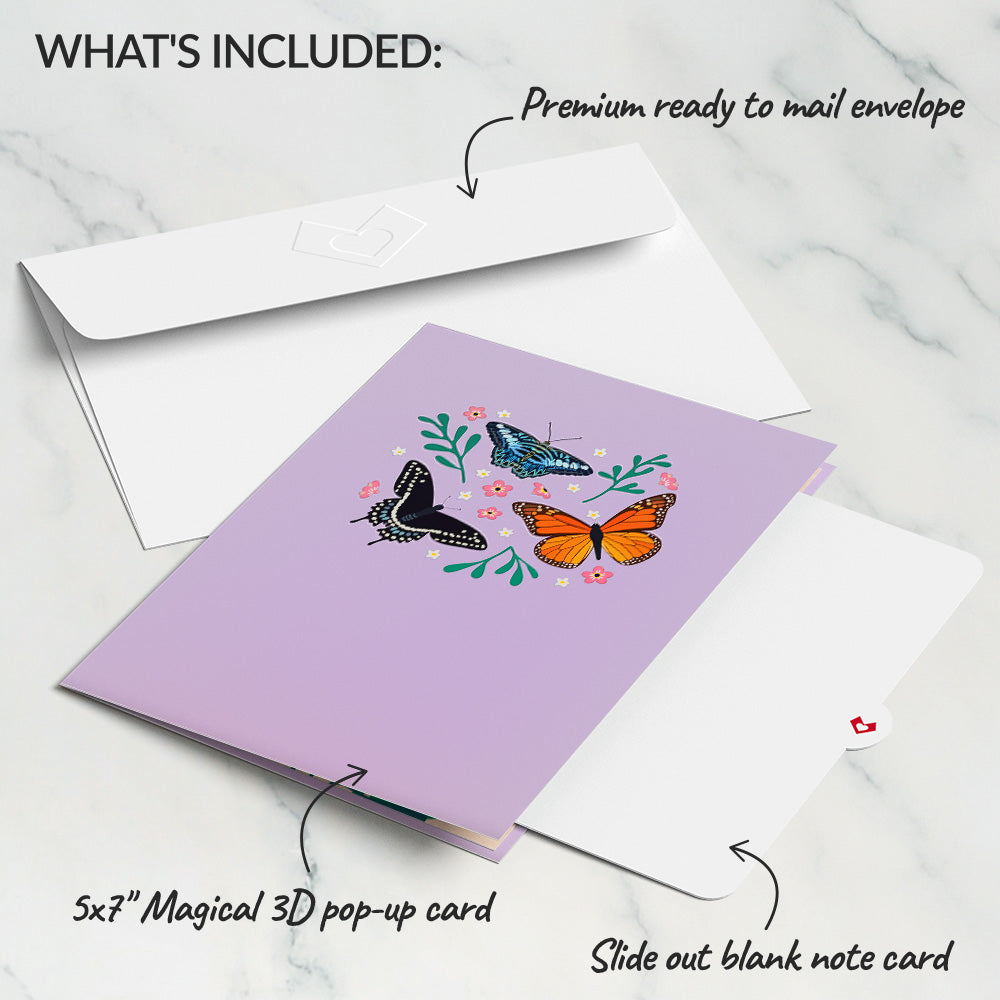 Garden Butterflies Pop-Up Card、mySite、solidvoid