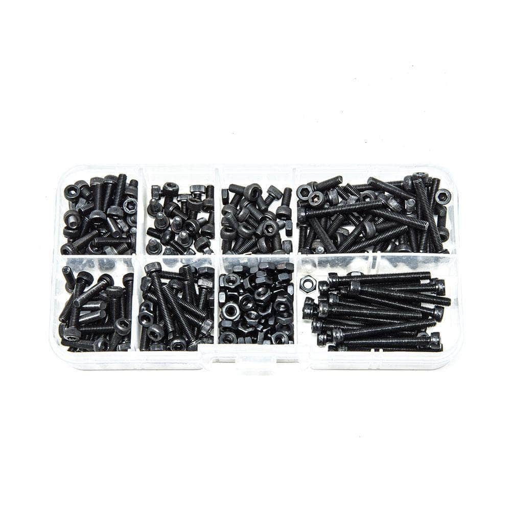  M3 Black Steel 280 Piece Nut & Bolt Kit、mySite、merchandisen