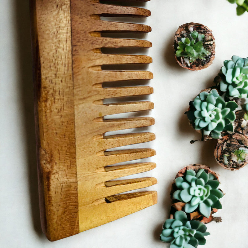 Wooden Handle Comb | Brown、mySite、camillekostekn