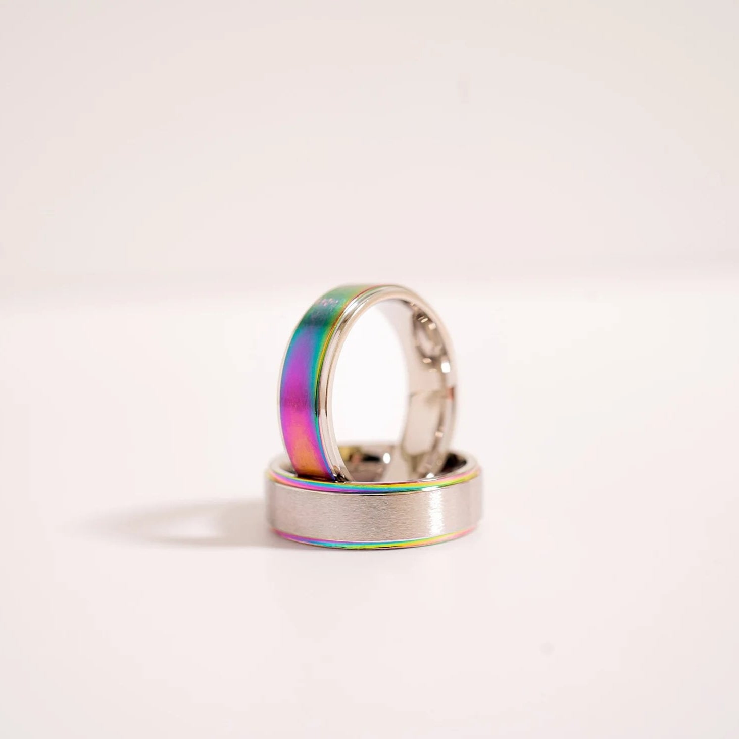 Stainless Steel Rainbow Center Polished Edge Ring / CFR7015、mySite、dreamappss