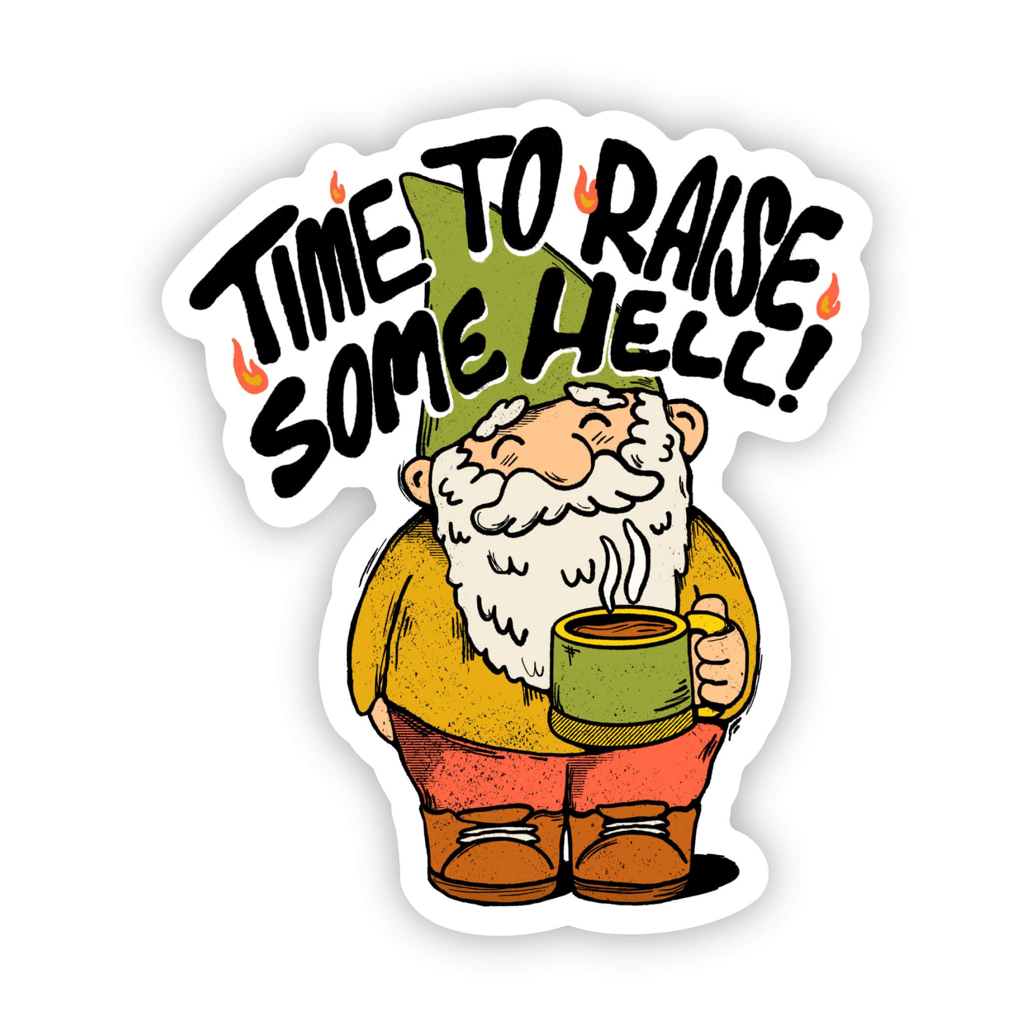  Time to raise some hell gnome fall sticker、mySite、ghnorth