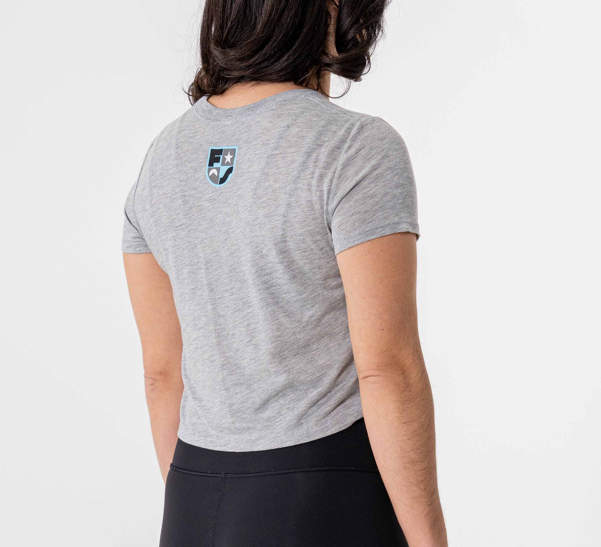 Womens Crop Retro Jiu Jitsu T-Shirt Grey、mySite、gigharbornorthrealestate