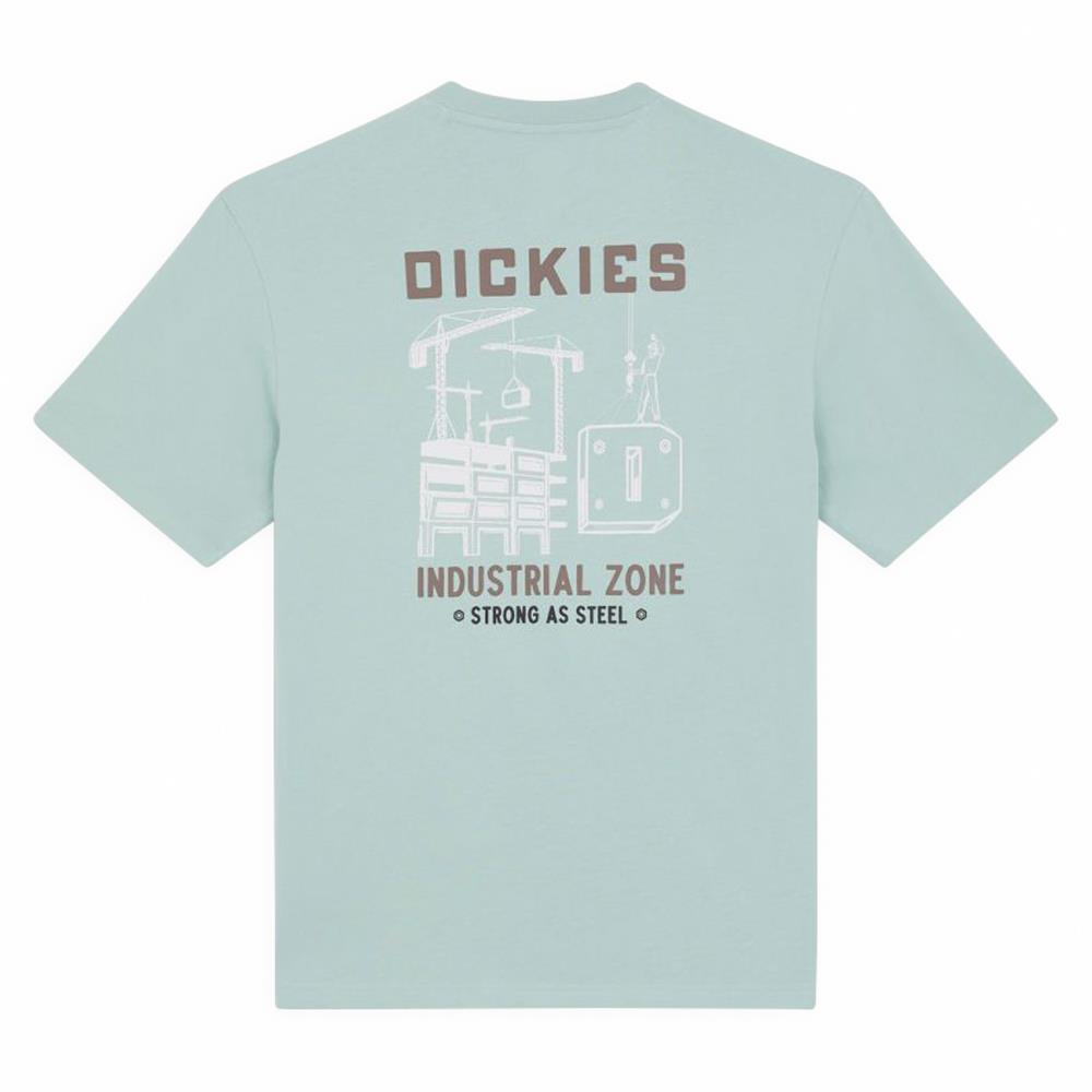  Dickies Industrial Zone T-shirt - Blue Surf、mySite、merchandisen