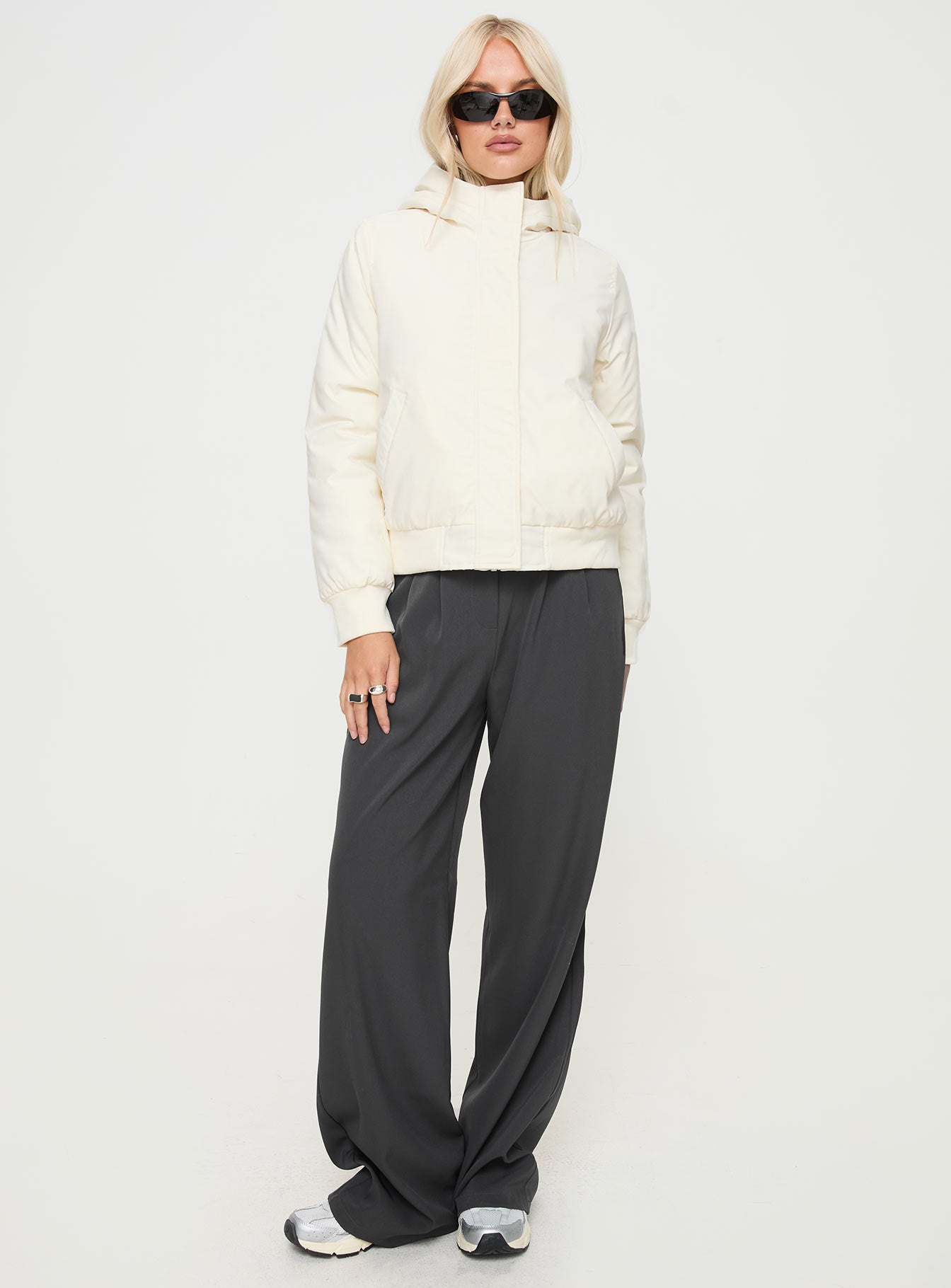 Battle Hooded Jacket Cream、mySite、solidvoid