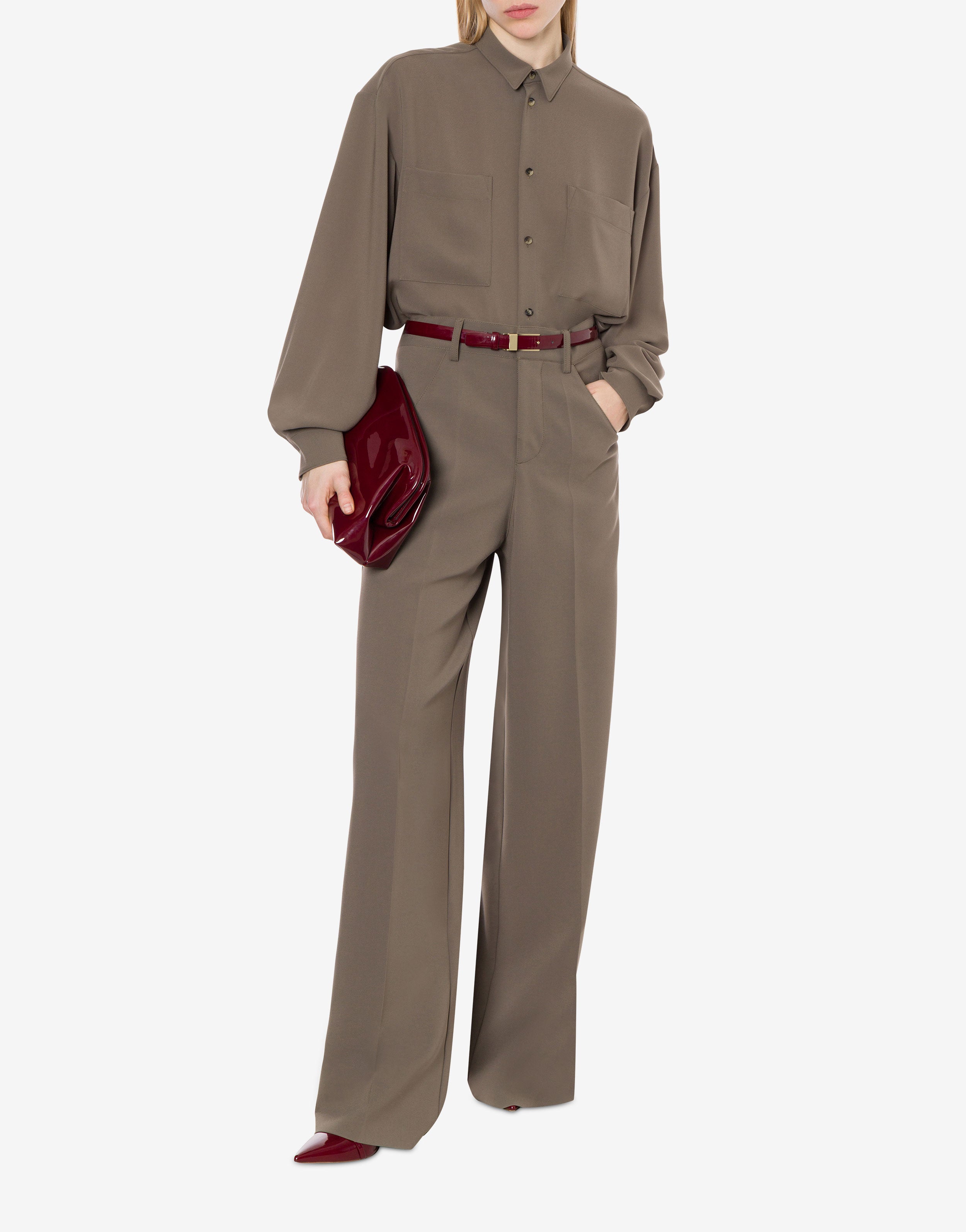 Camicia oversize in crepe leggera、mySite、aoinhome