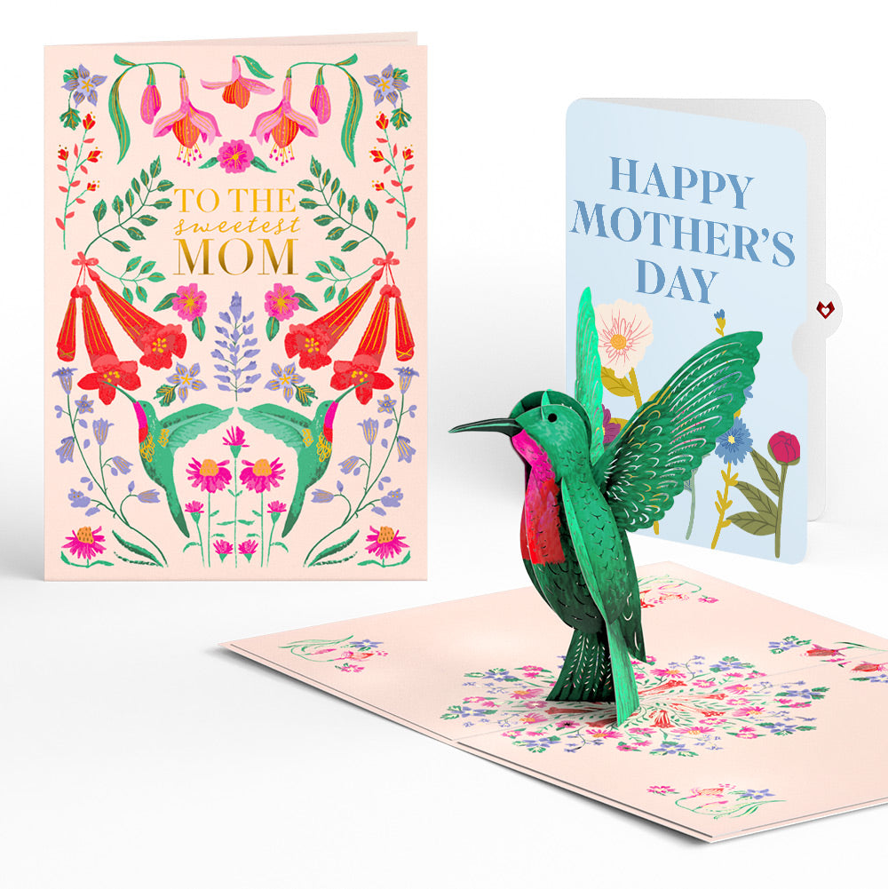 Sweetest Mom Hummingbird Mother's Day Pop-Up Card and Sentiment Set、mySite、solidvoid
