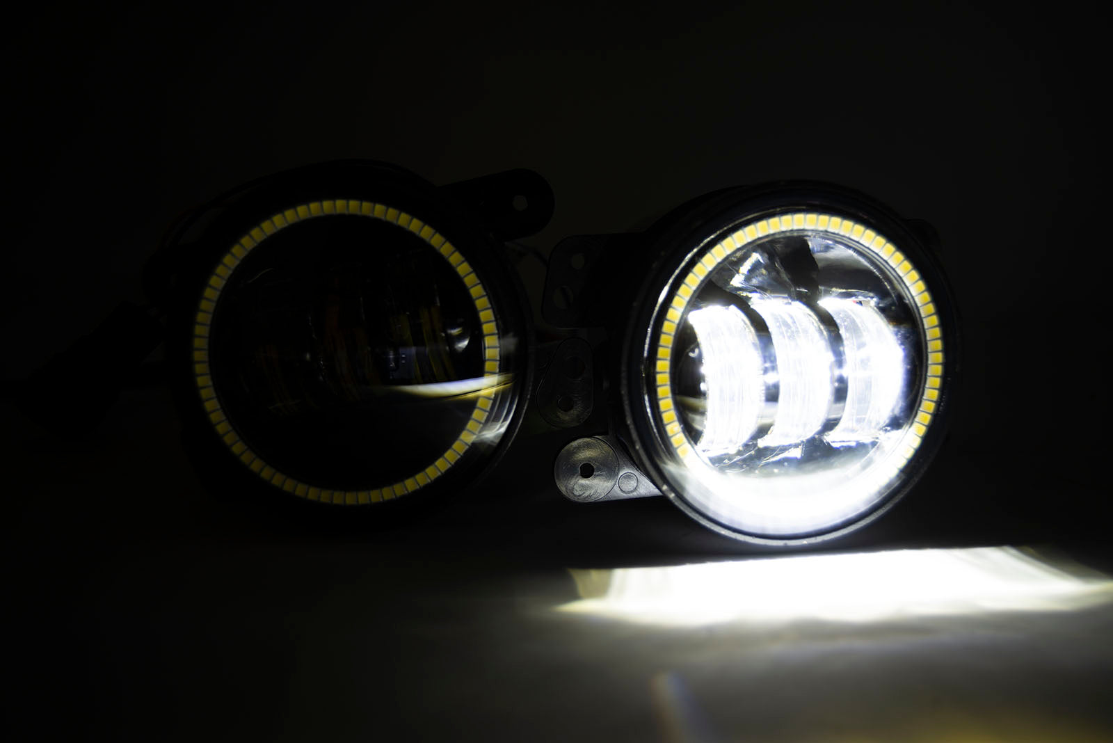 Jeep Wrangler Dodge Mopar LED Hi-Power Fog Lights + ORACLE White LED Halos、mySite、nflplayoffbracketp