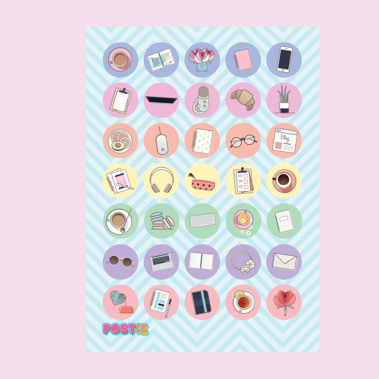  My Daily Diary Sticker Sheet、mySite、ghnorth