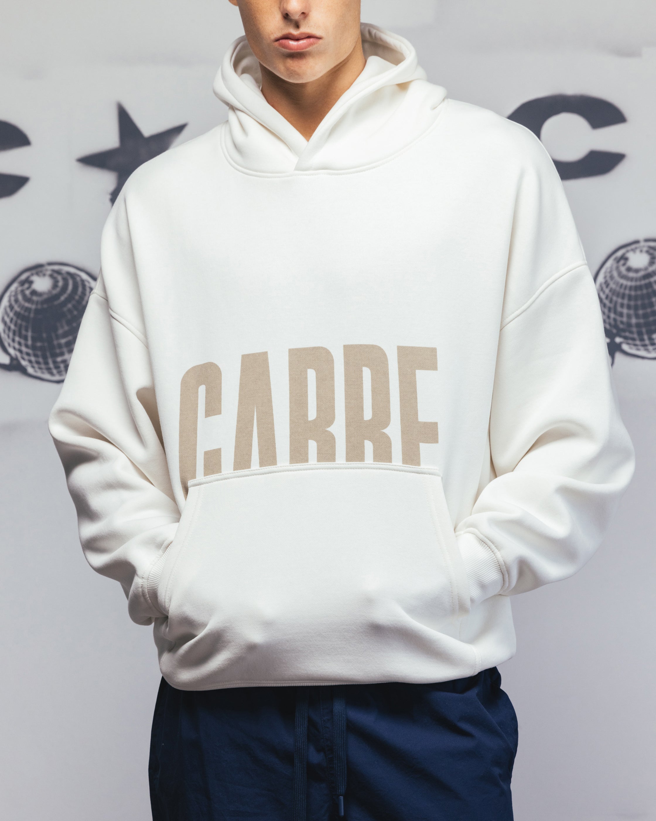 Carre Premium Essentials Hoodie Cream、mySite、zt4zffjzw