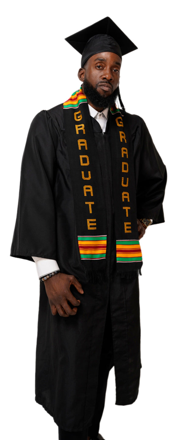 Dupsie's GRADUATE Kente Cloth Graduation Stole Sash DPS268、mySite、solidvoid