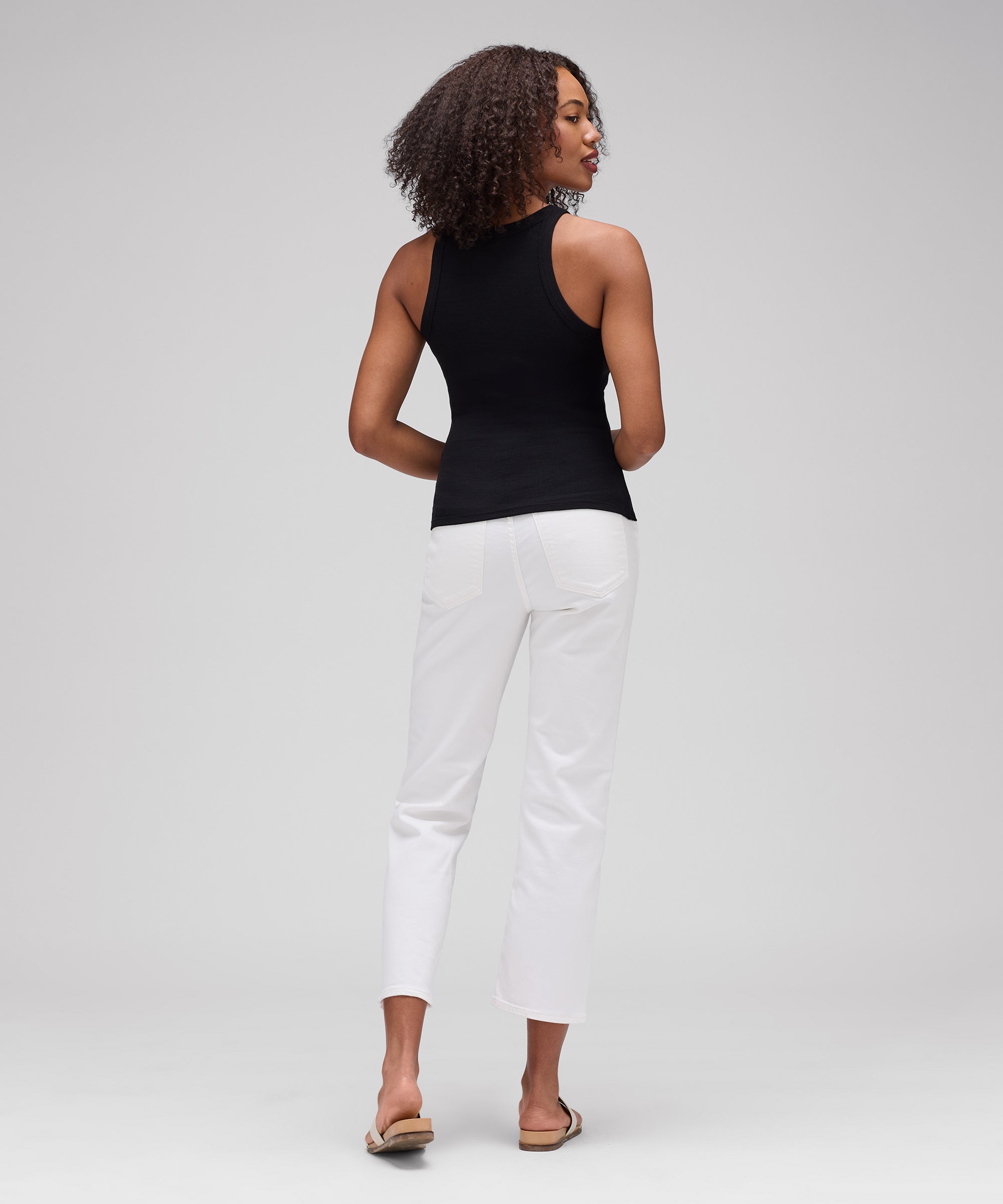 Women's Merino Ribbed Racer Tank、mySite、noshort