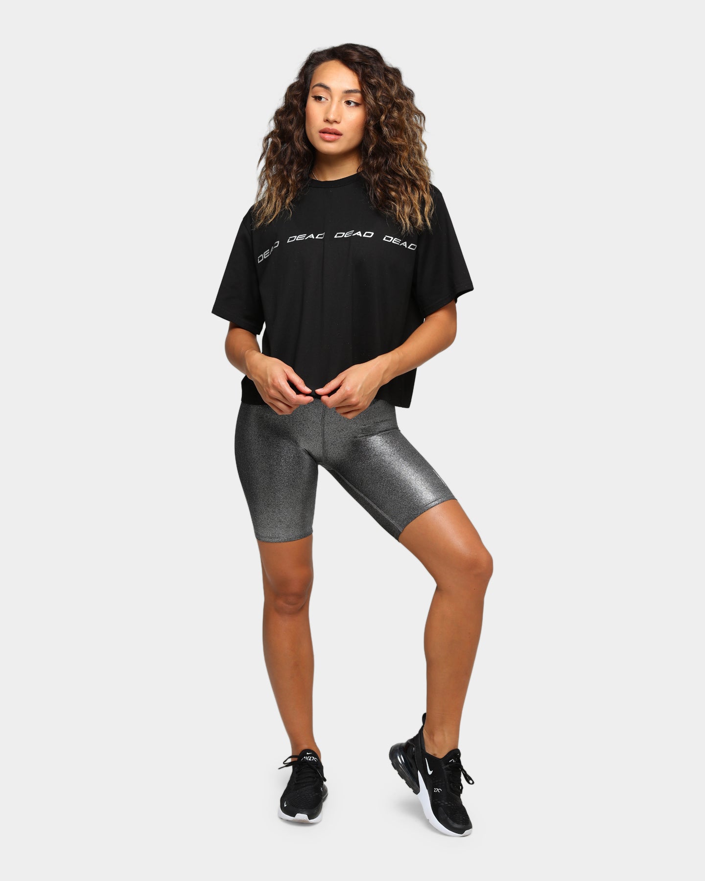 Dead Sport Women's Phantom Bike Shorts Silver/Black/Metallic、mySite、zt4zffjzw