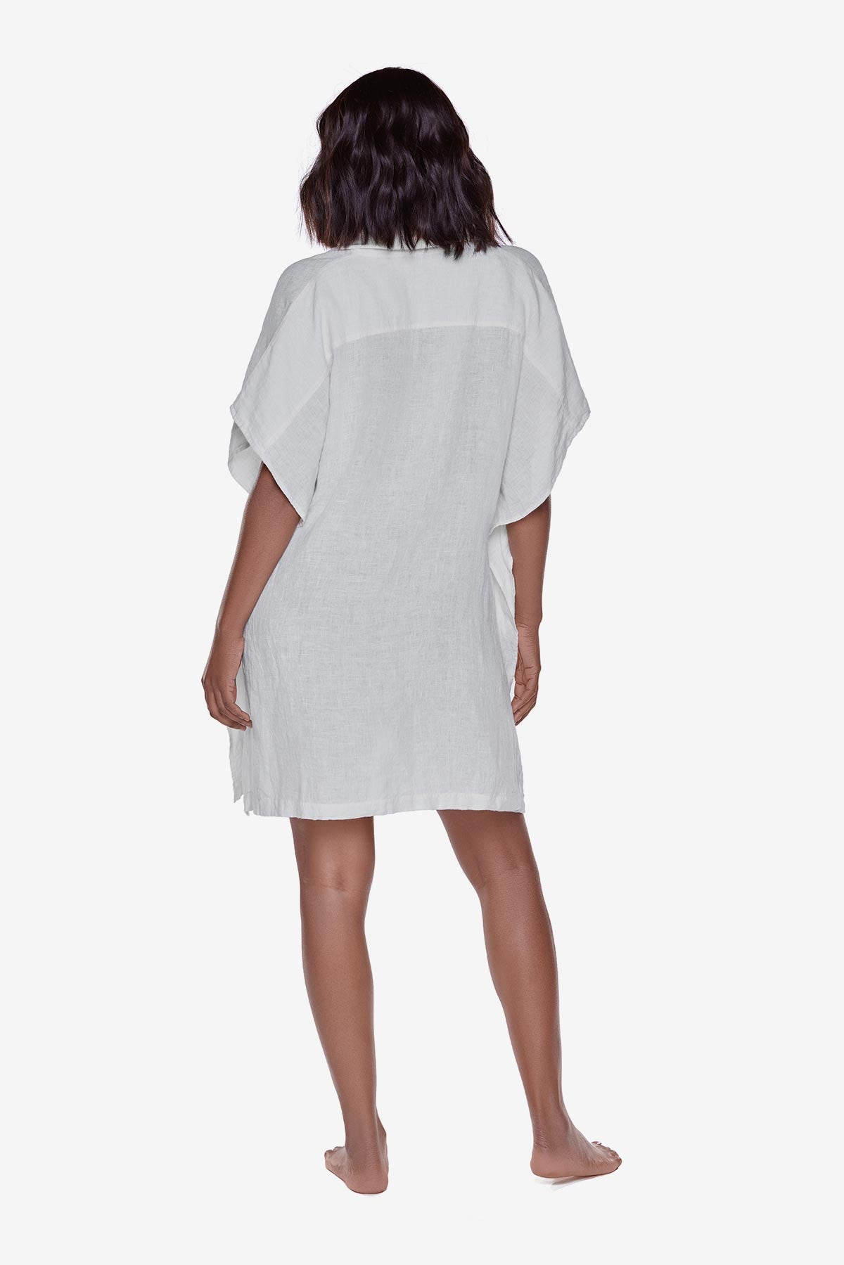  Beach Shirt Cover Up in Ivory、mySite、justintrudeaud