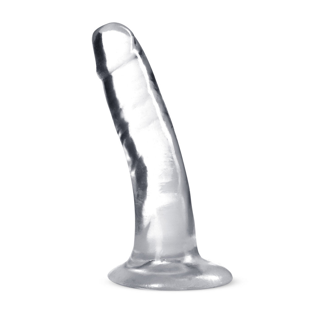 B Yours Plus By Blush® | Hard N’ Happy Realistic G-Spot Clear 5.5-Inch Long Dildo With Suction Cup Base、mySite、bottomscart