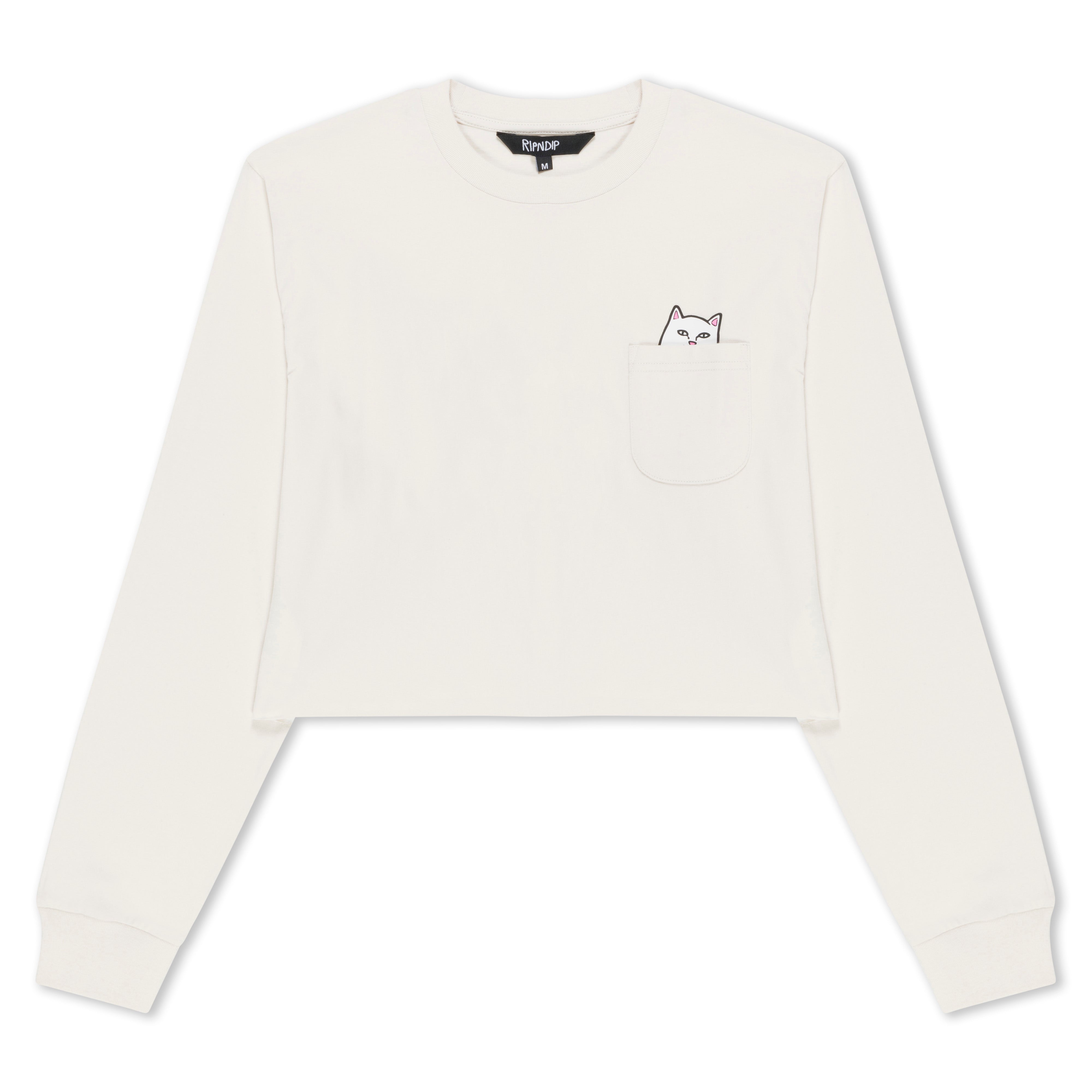  Lord Nermal Cropped LS Pocket Tee (Warm Grey)、mySite、merchandisen