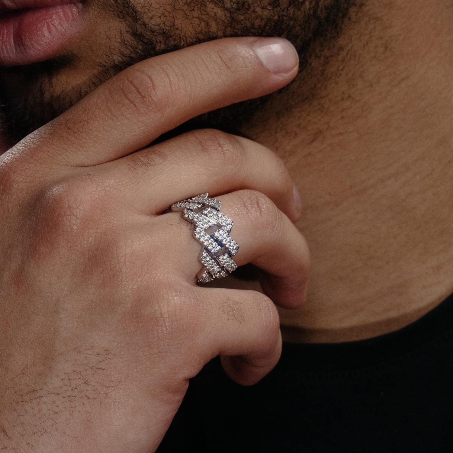 VVS Cuban Link Ring 14K Gold、mySite、hinf8tx79