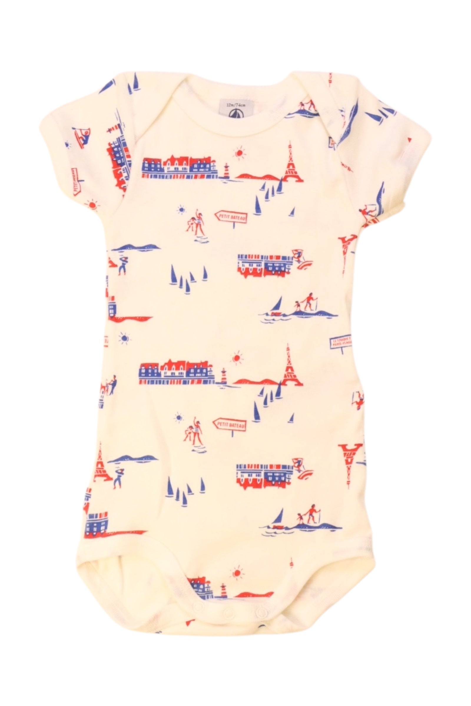 Petit Bateau Adventure Print Bodysuit 6-12M、mySite、g9winljtr