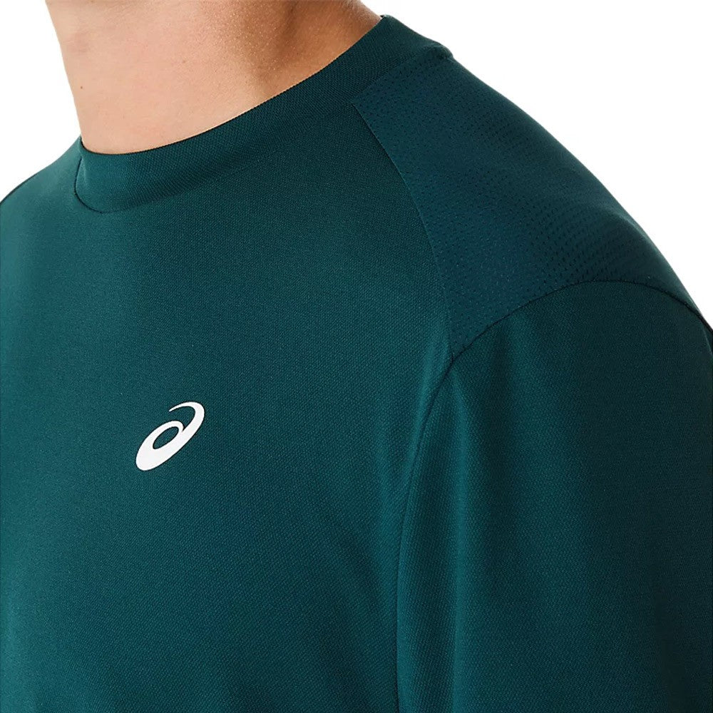 Asics Men's Court Short Sleeve Tee - Saxon Green